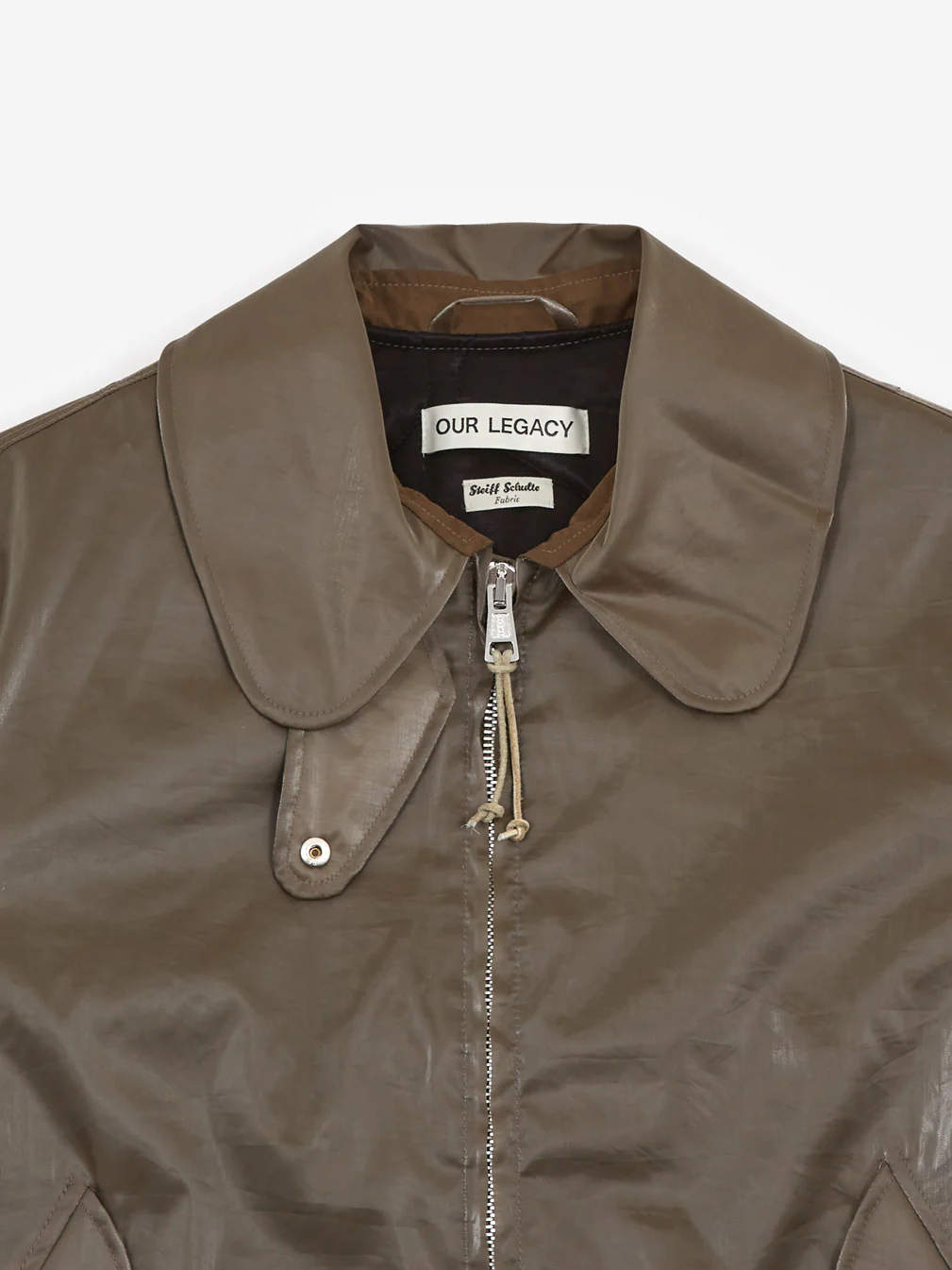 Our Legacy Glyptodon Bomber - Army Green Shimmer Tech - Image 8