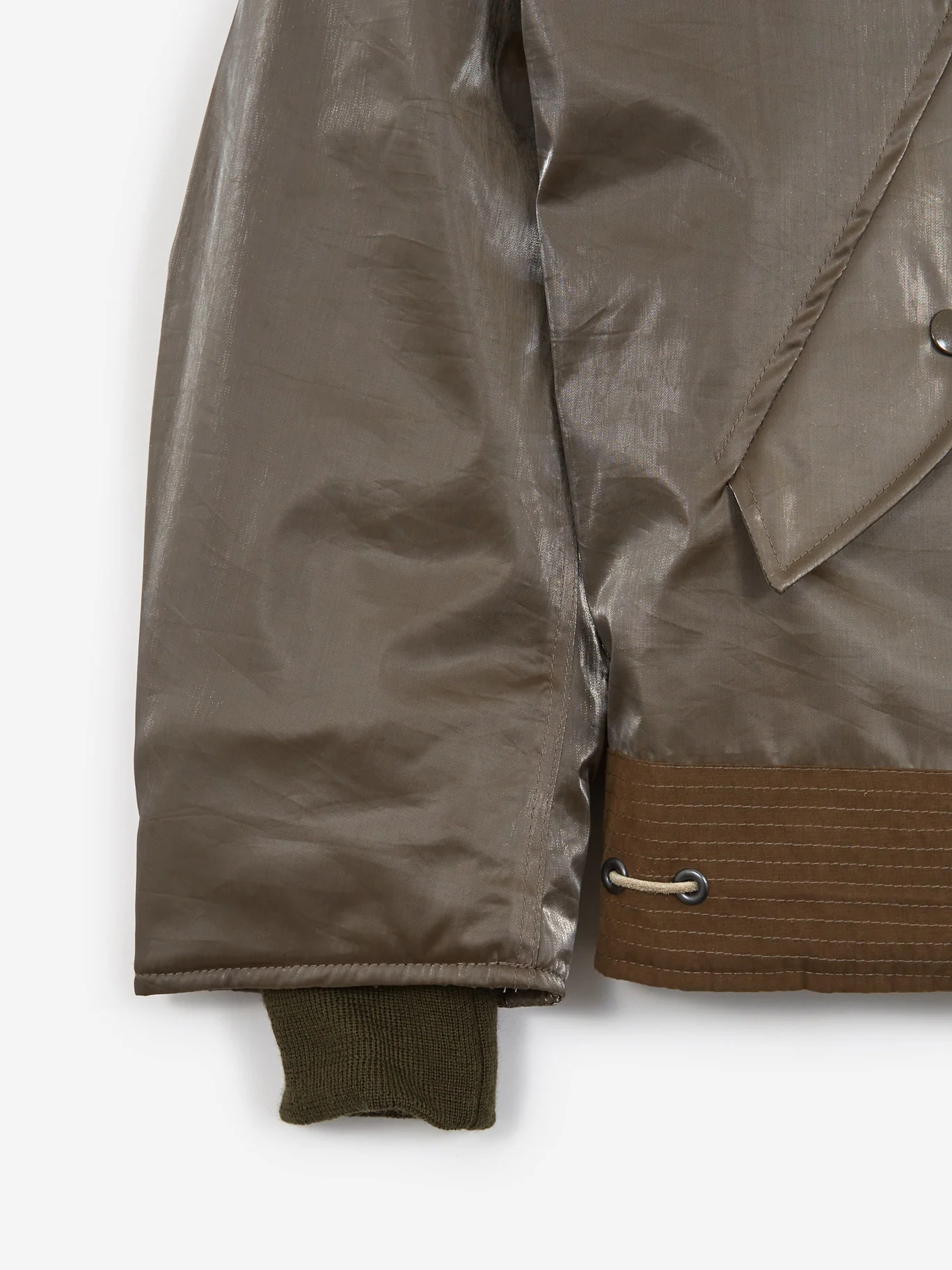 Our Legacy Glyptodon Bomber - Army Green Shimmer Tech - Image 9