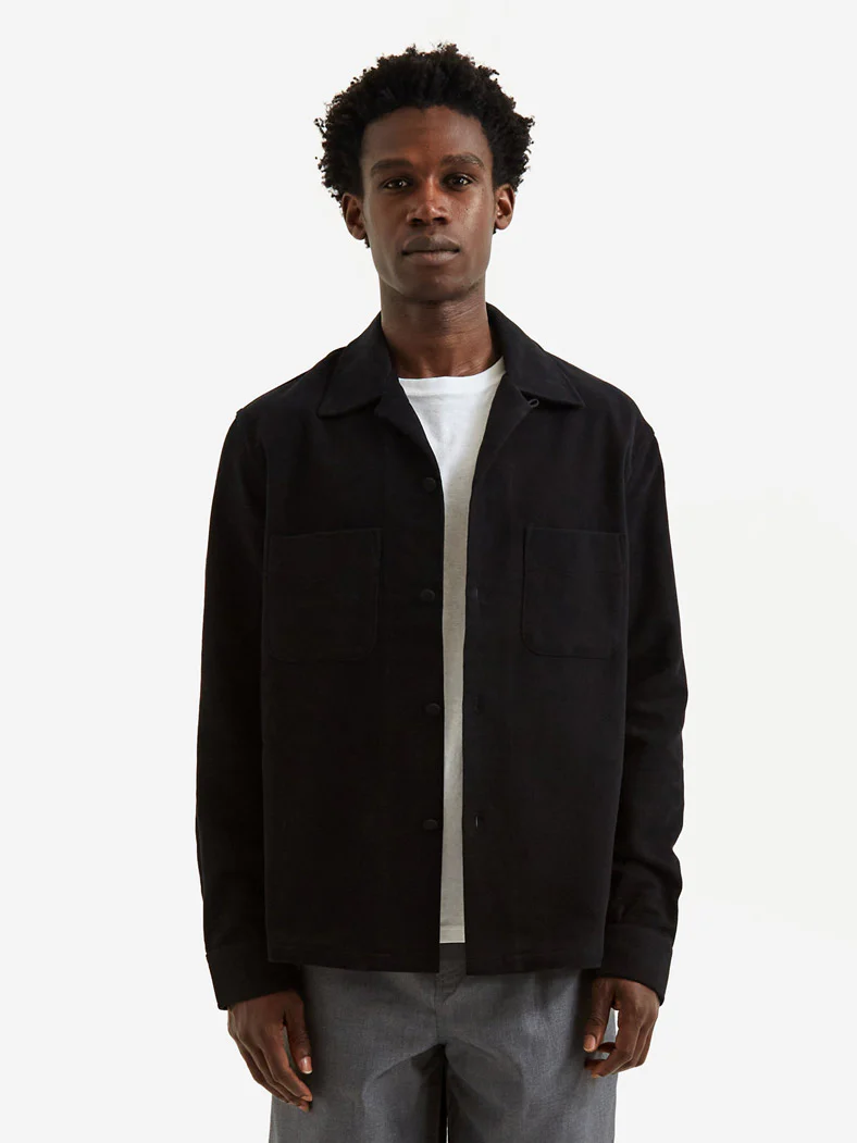 Our Legacy Heusen Shirt - Black Genuine Moleskin - Image 4
