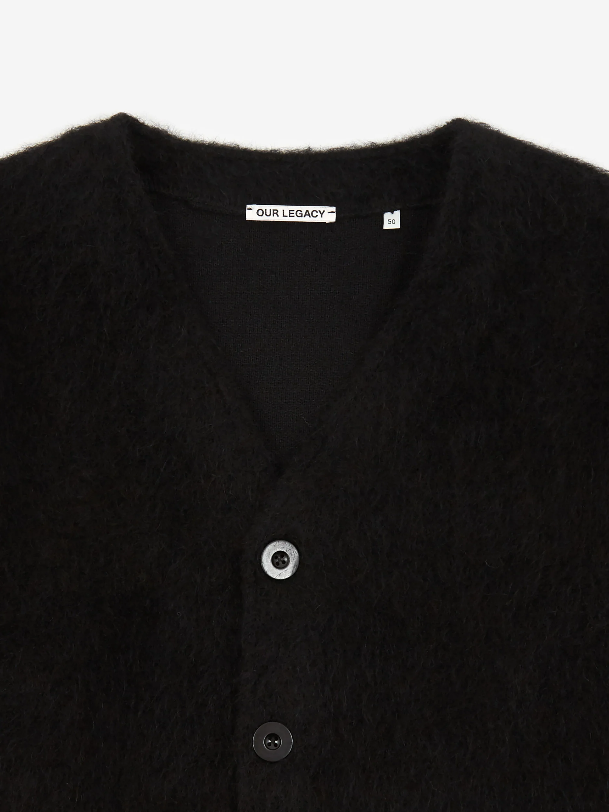 Our Legacy Mohair Cardigan - Black - Image 3