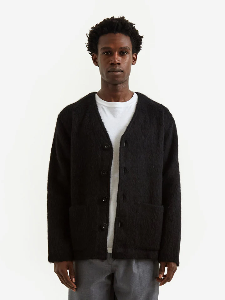 Our Legacy Mohair Cardigan - Black - Image 6