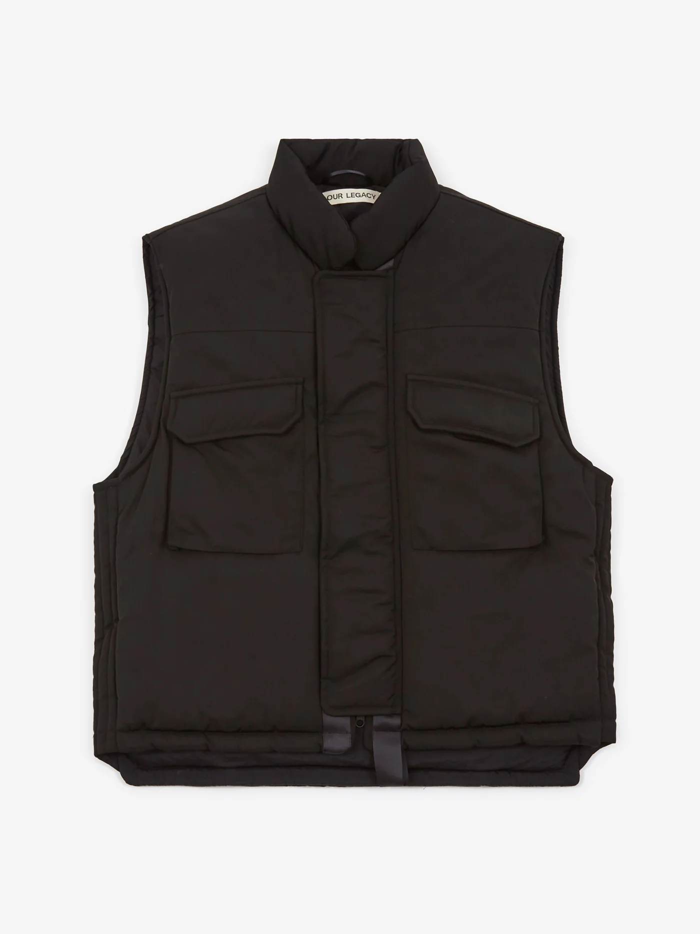 Our Legacy Papillon Vest - Black Drape Tech