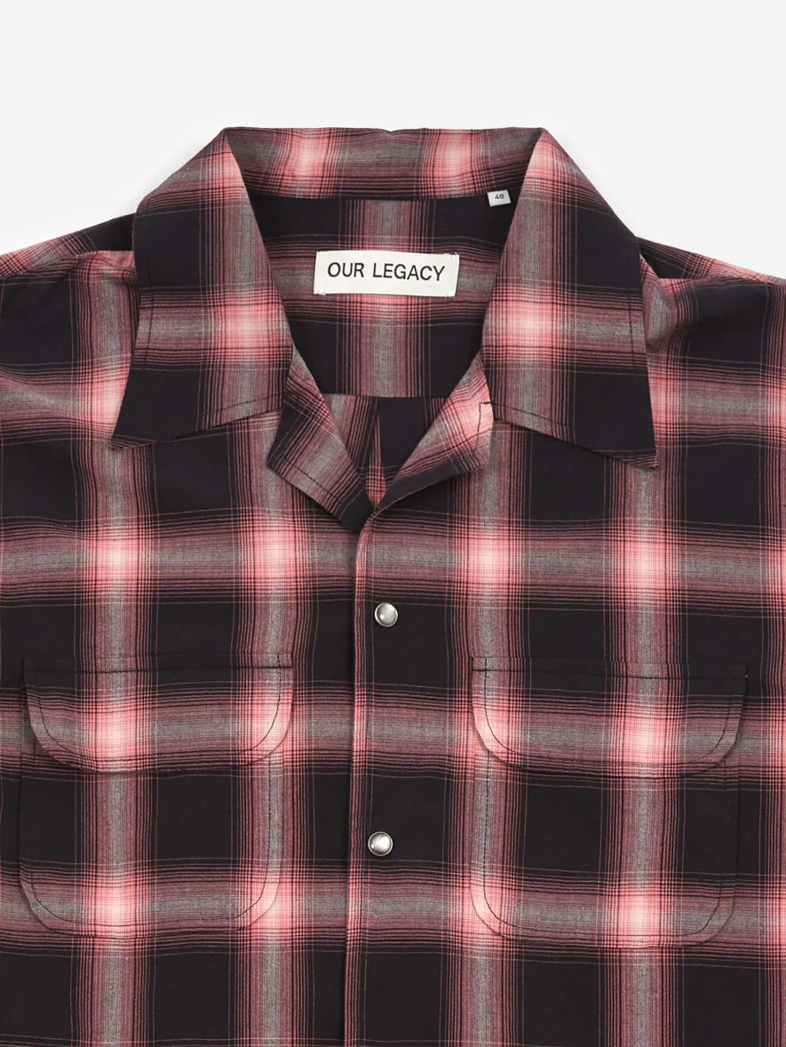 Our Legacy Poco Shirt - Pink/Black Optic Dissonance - Image 2