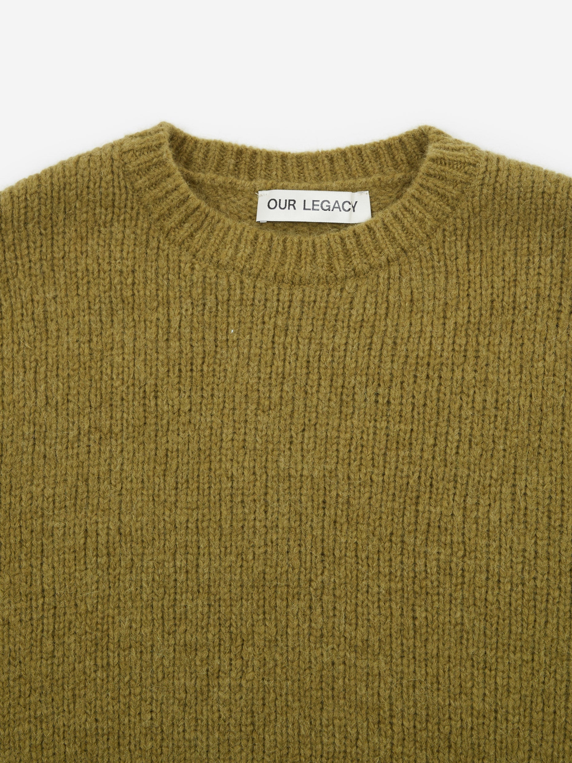 Our Legacy Popover Roundneck - Swamp Green Alpaca - Image 3