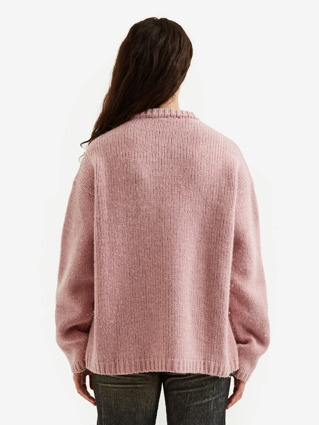 Our Legacy Sonar Roundneck W - Candyfloss Cherry Acrylic - Image 4