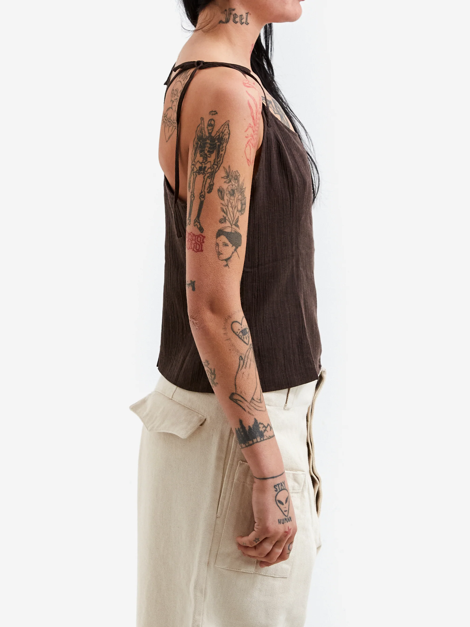 Our Legacy String Tank - Plum/Coated/Voile - Image 2