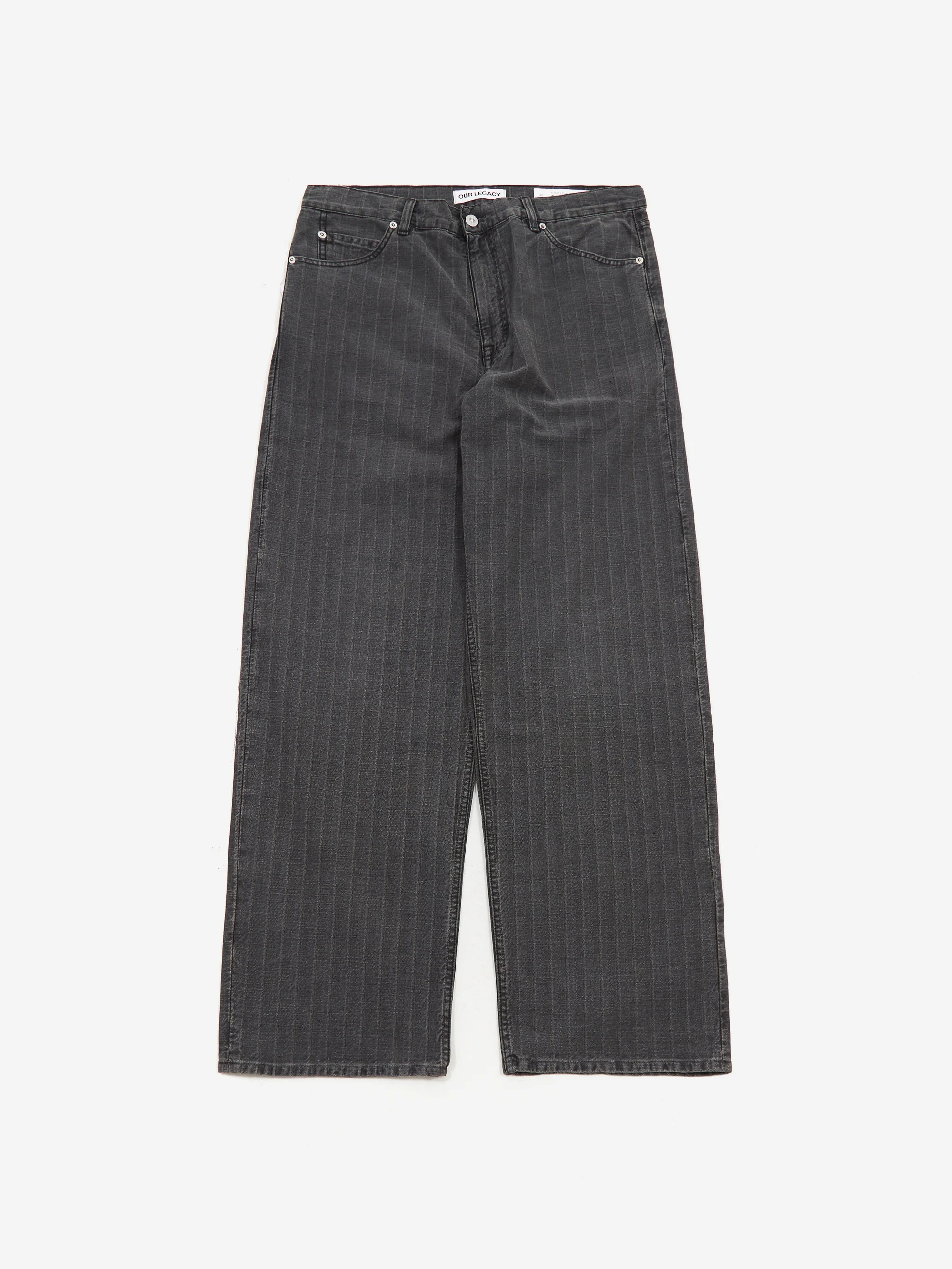 Our Legacy Vast Cut - Washed Grey Torino Stripe