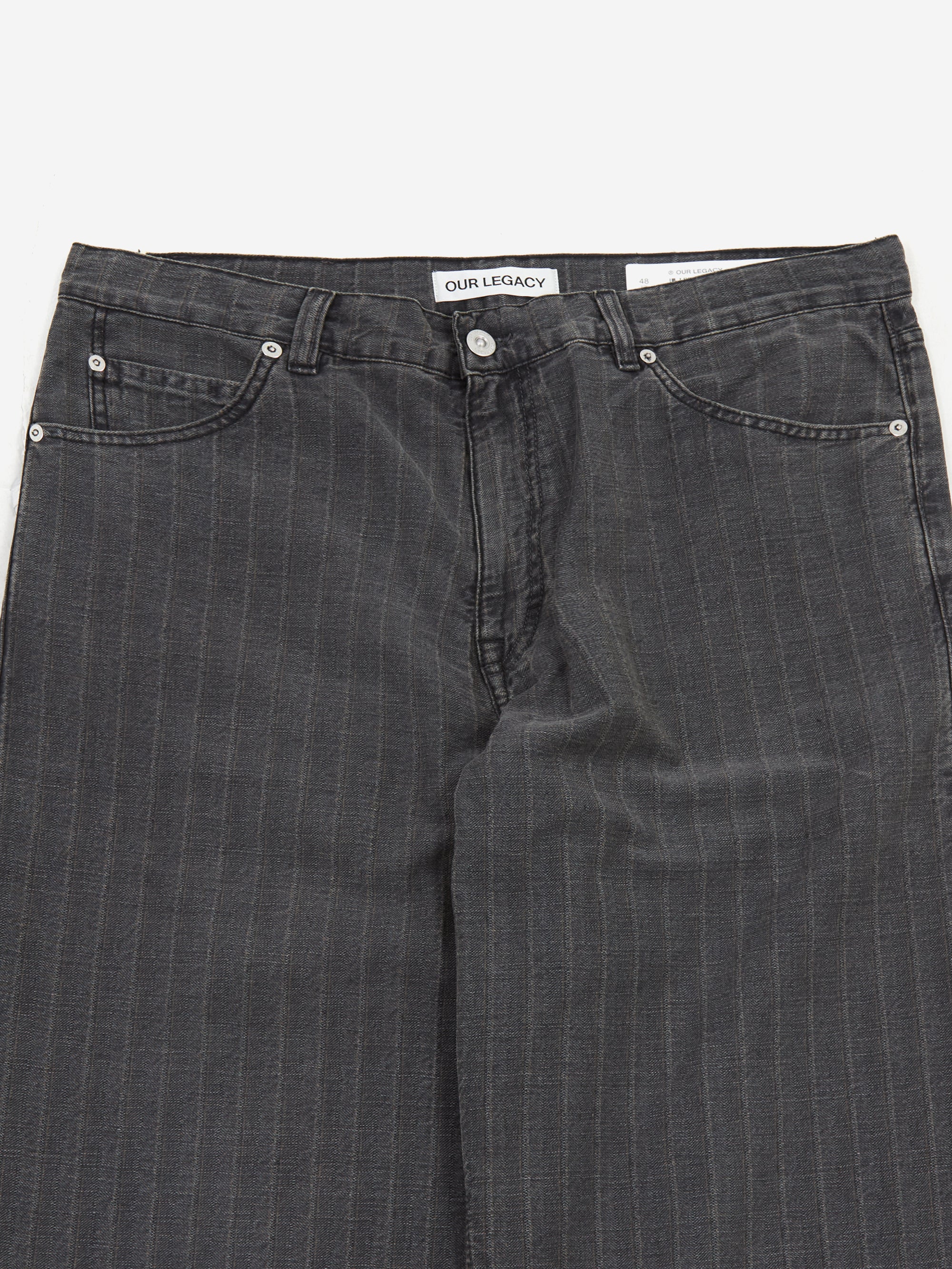 Our Legacy Vast Cut - Washed Grey Torino Stripe - Image 3