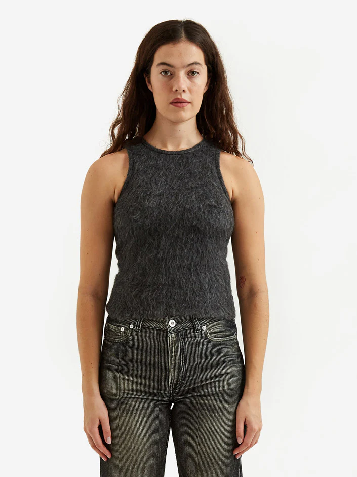 Our Legacy Wave Alpaca Tank - Ash Grey Alpaca