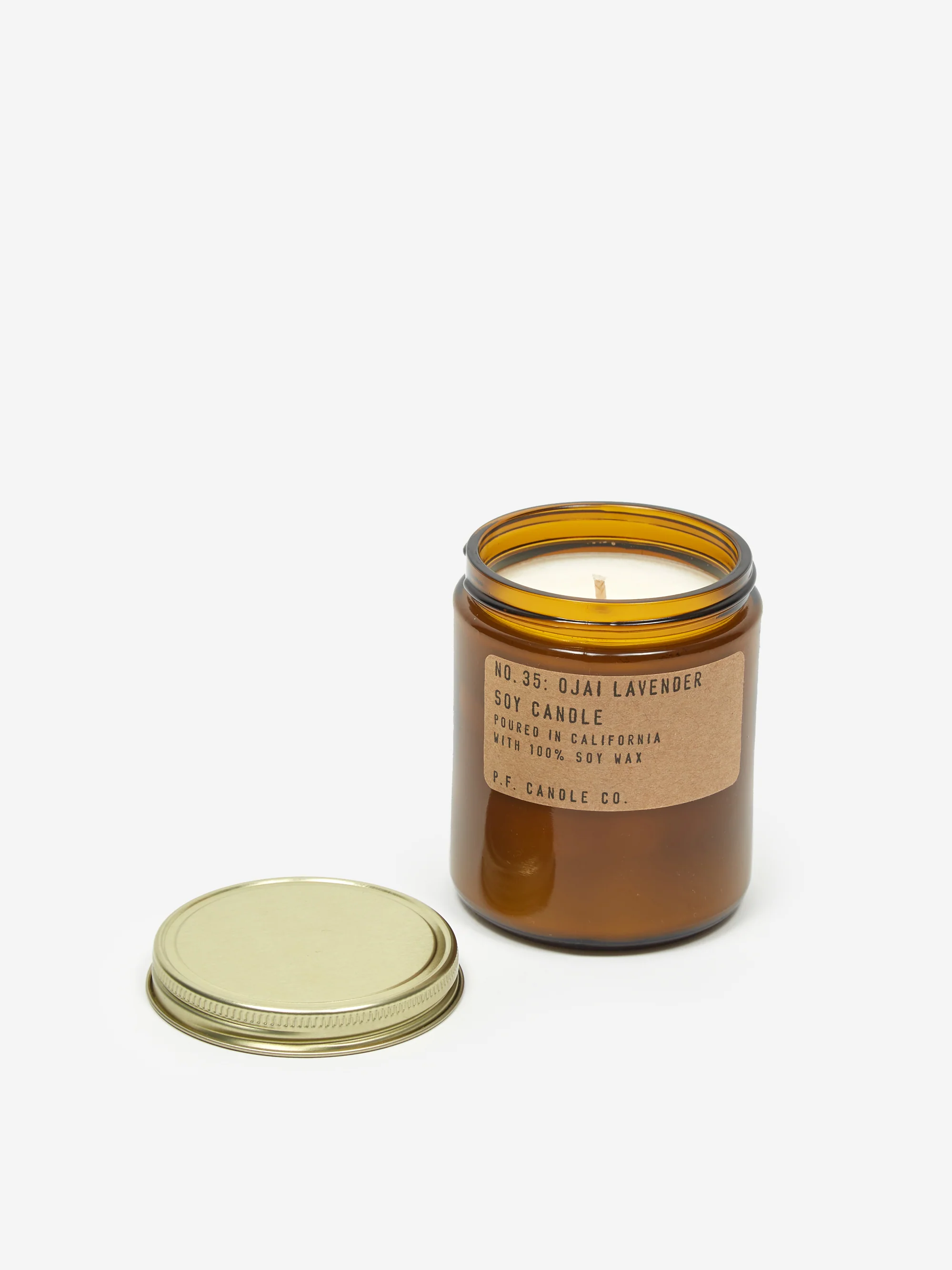 P.F. Candle Co. No. 35 Ojai Lavender Standard Jar Candle - Brown - Image 4