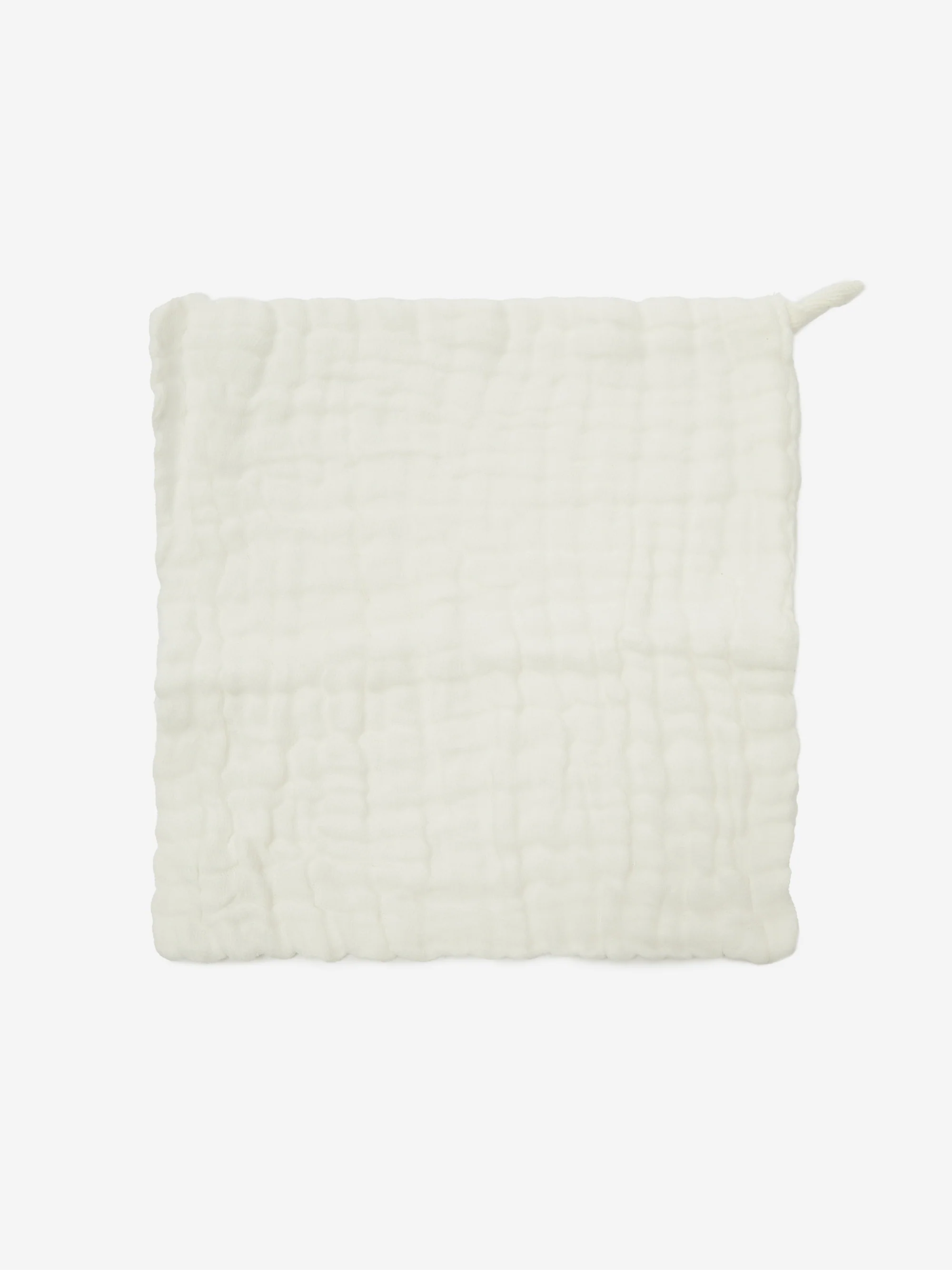 Palm Of Feronia Cotton Muslin Face Cloths - White - Image 2