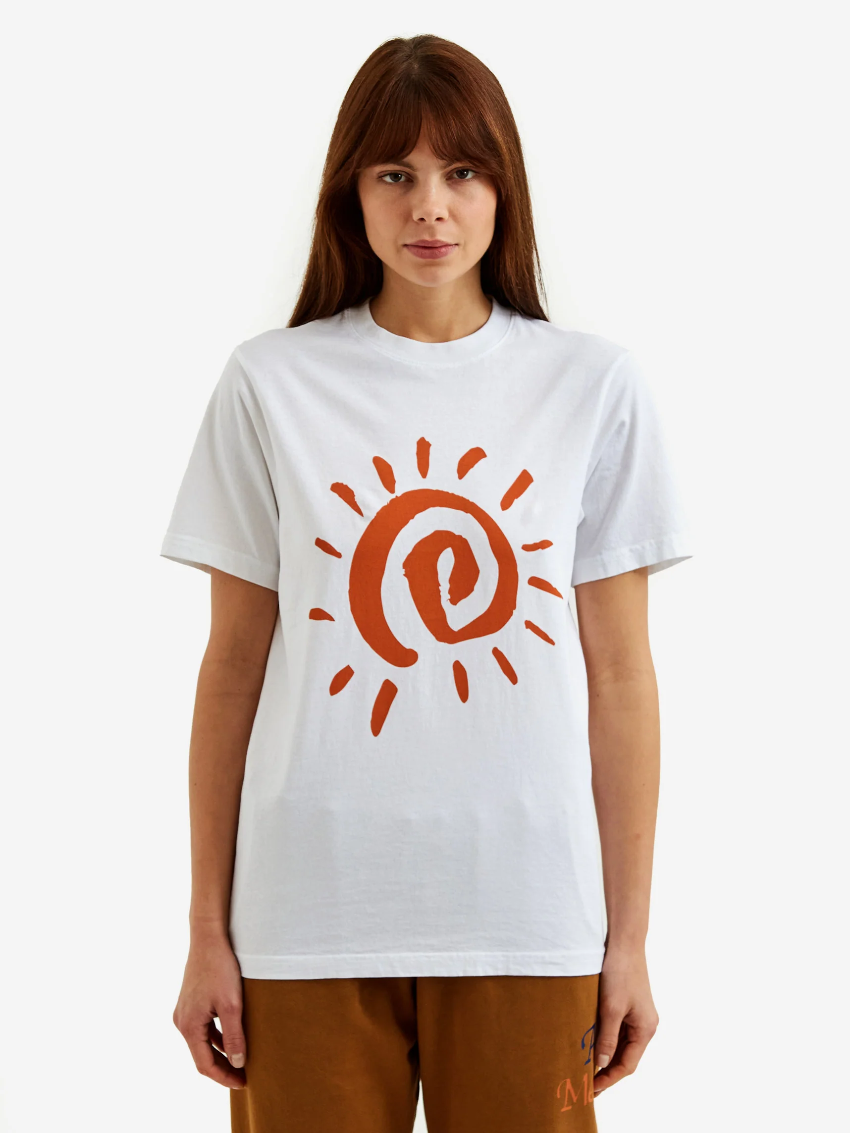PAM A Positive Message Energy Sun SS Tee W - White