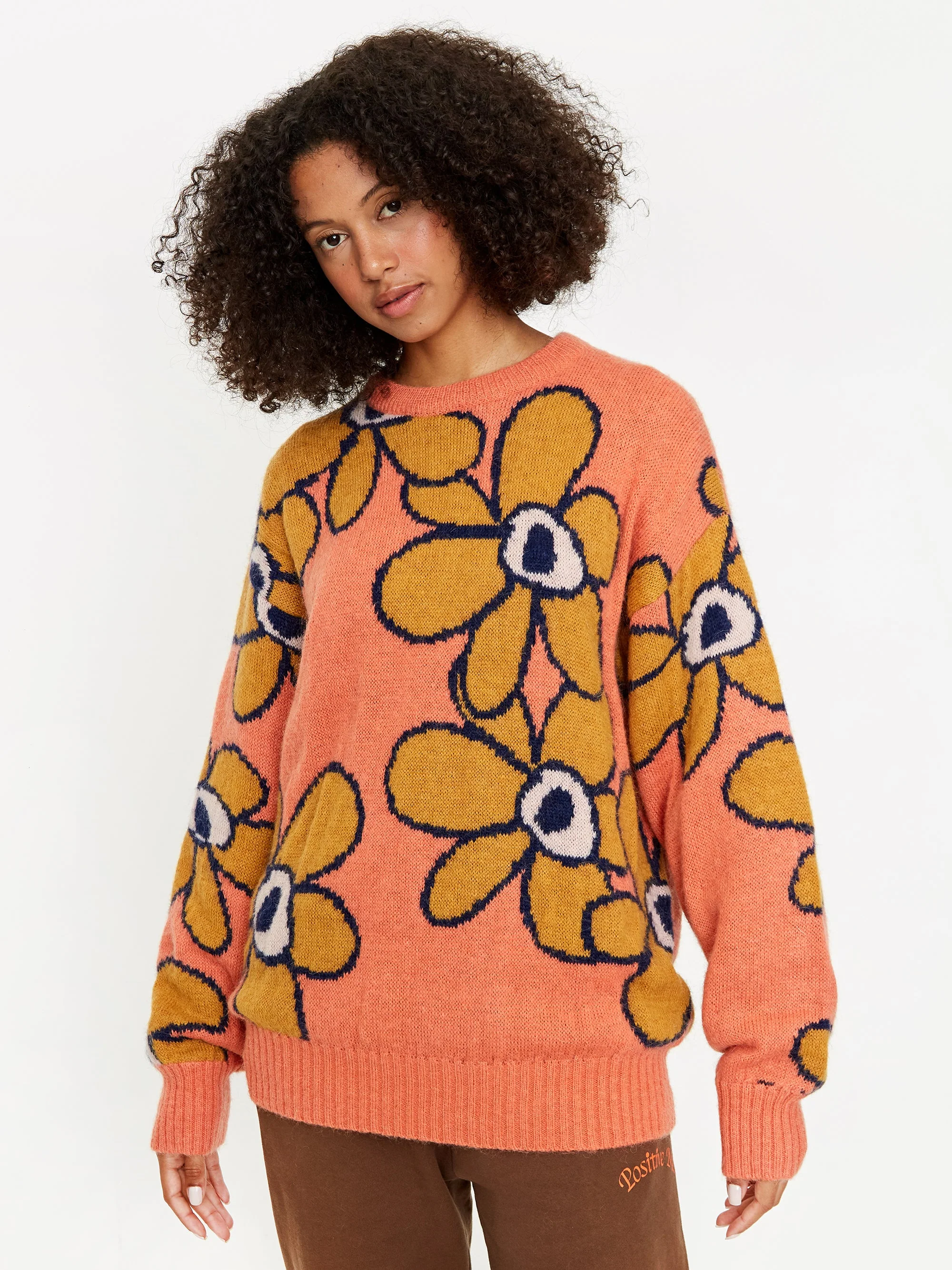 PAM Perks And Mini G.L. Octagon Knitted Mohair Jumper W - Persimmon
