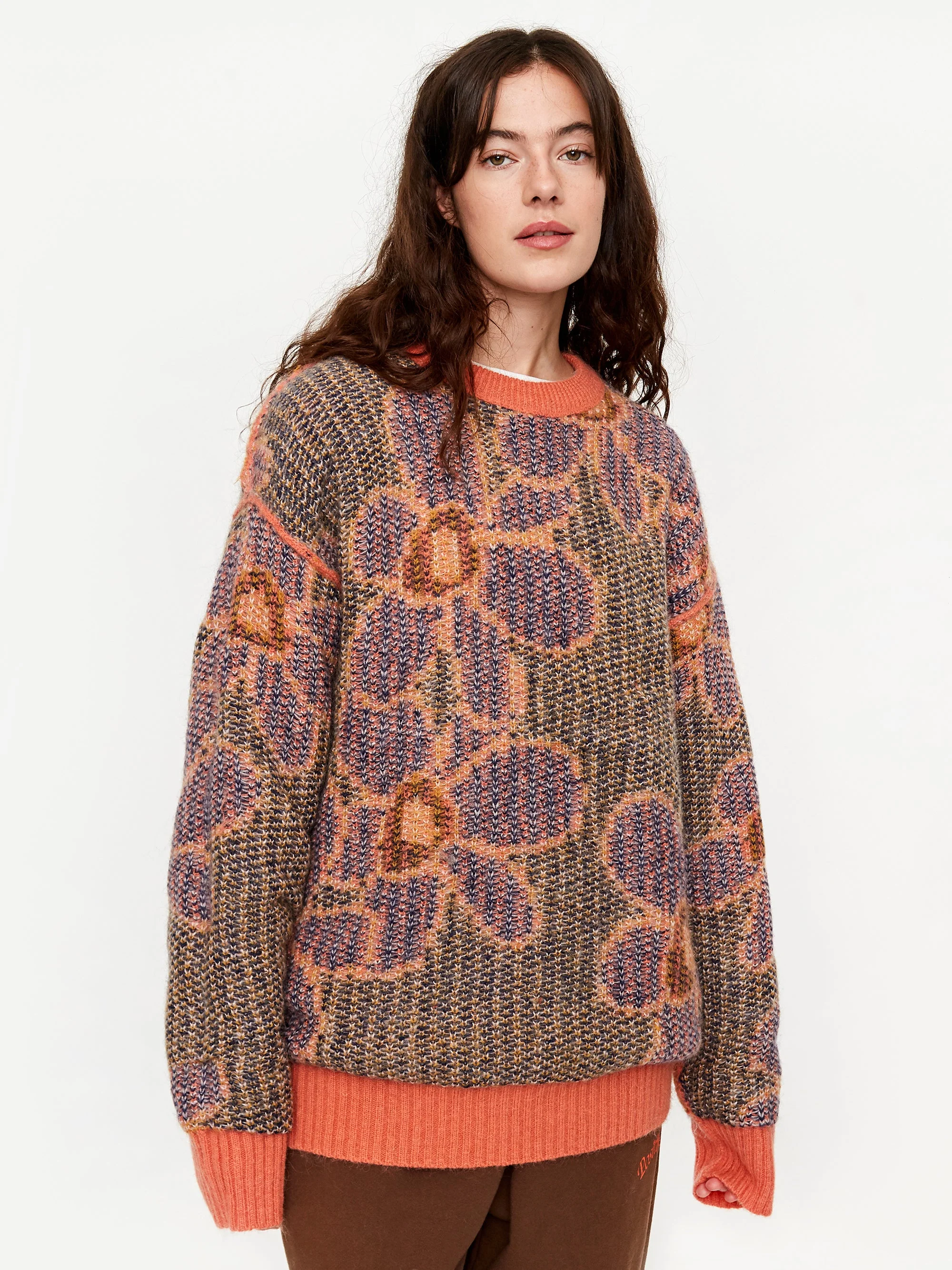 PAM Perks And Mini G.L. Octagon Knitted Mohair Jumper W - Persimmon - Image 6