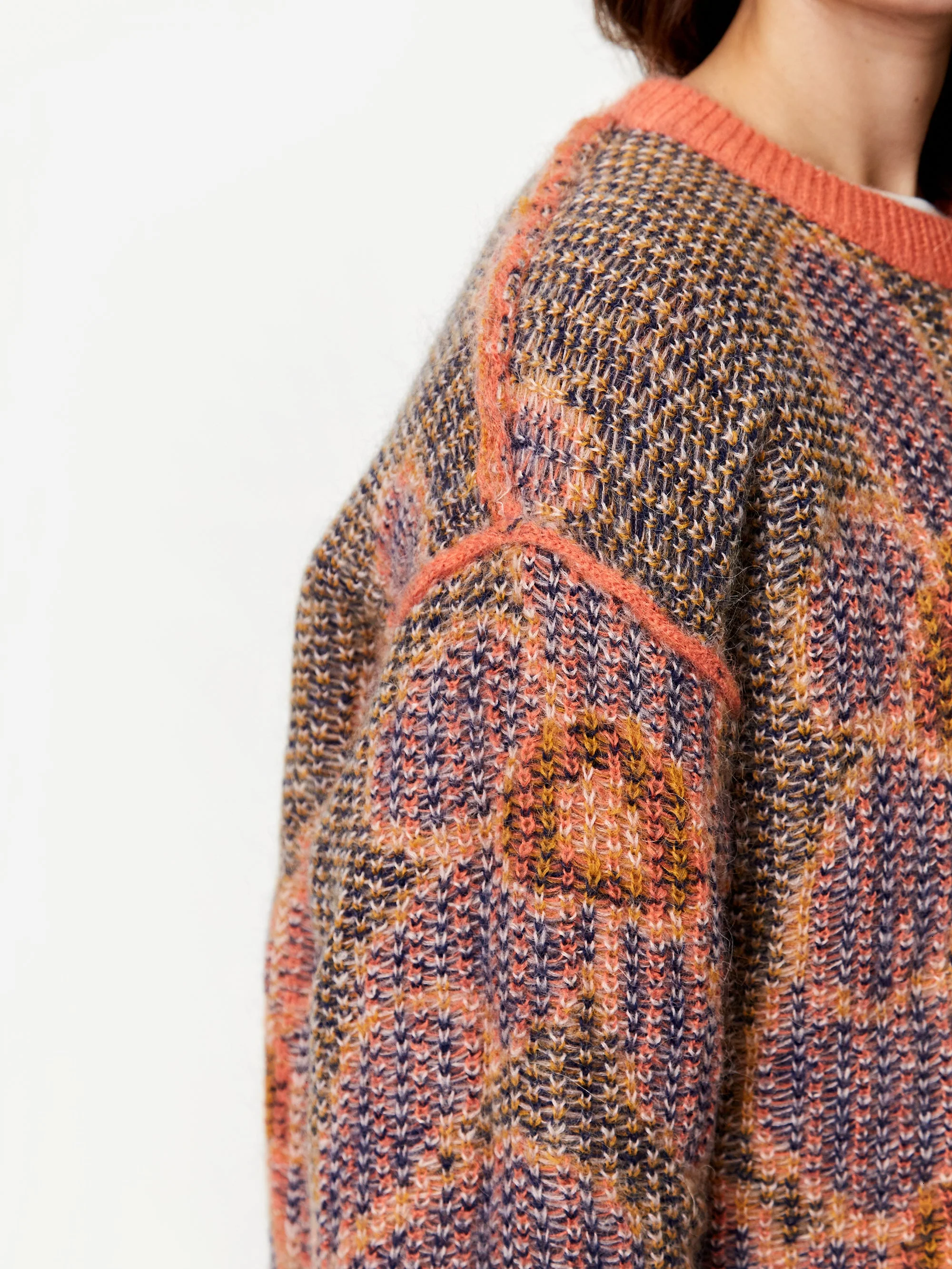 PAM Perks And Mini G.L. Octagon Knitted Mohair Jumper W - Persimmon - Image 8