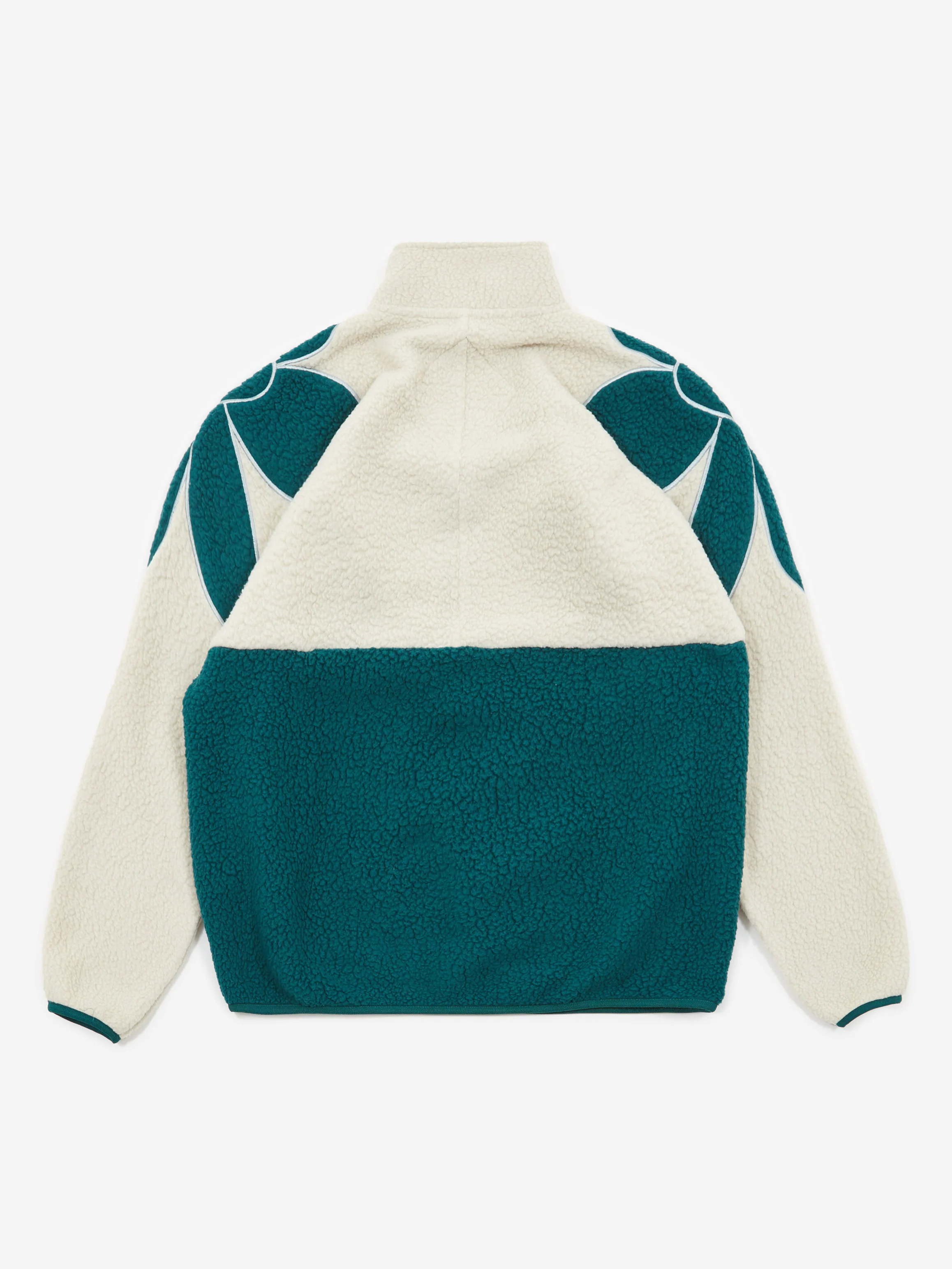 PAM Perks And Mini Mirage 1/2 Zip Recycled Shearling Anorak - North Sea Fog - Image 5