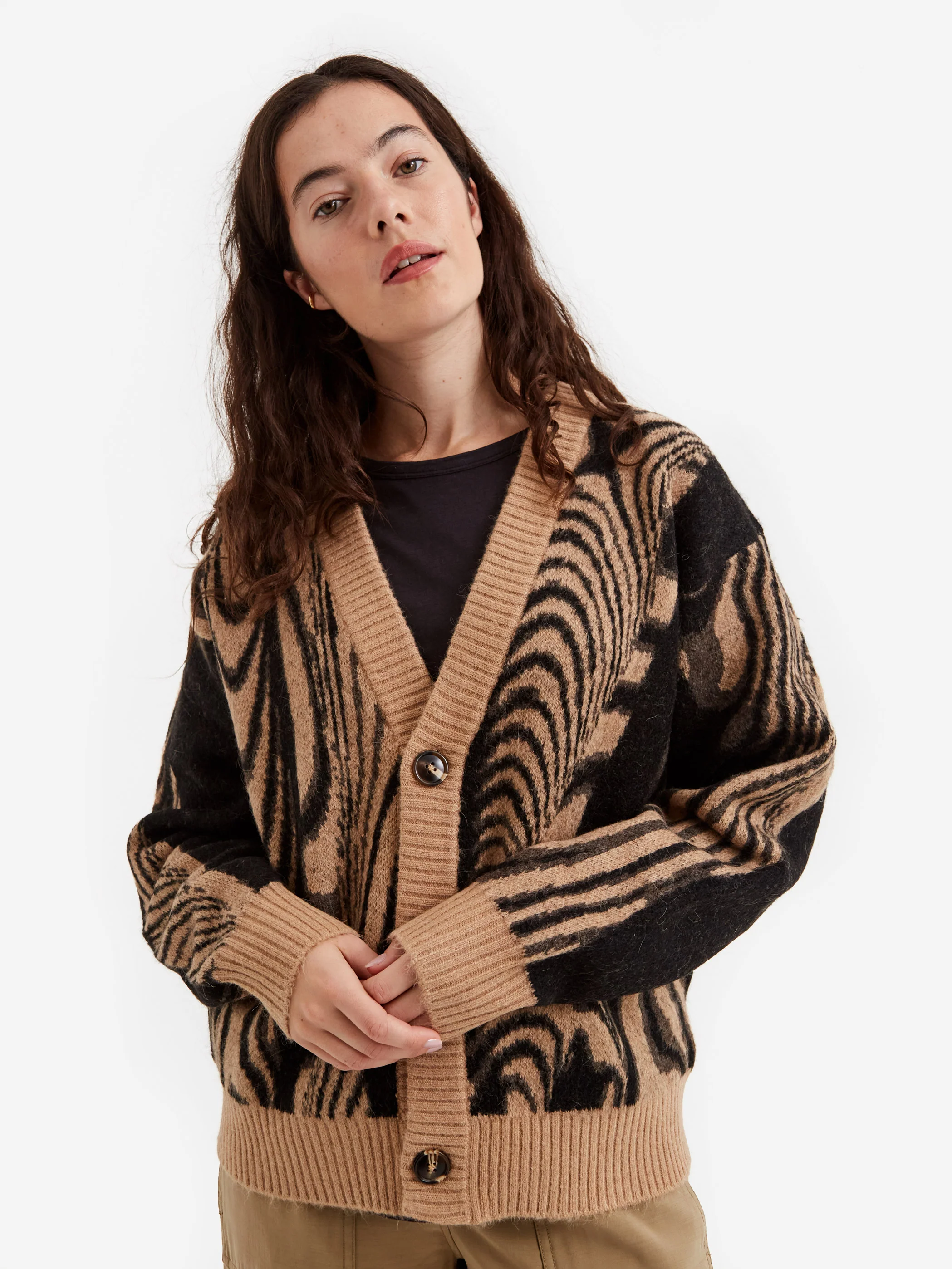 PAM Perks And Mini Moire Knit Cardigan - Moire - Image 3