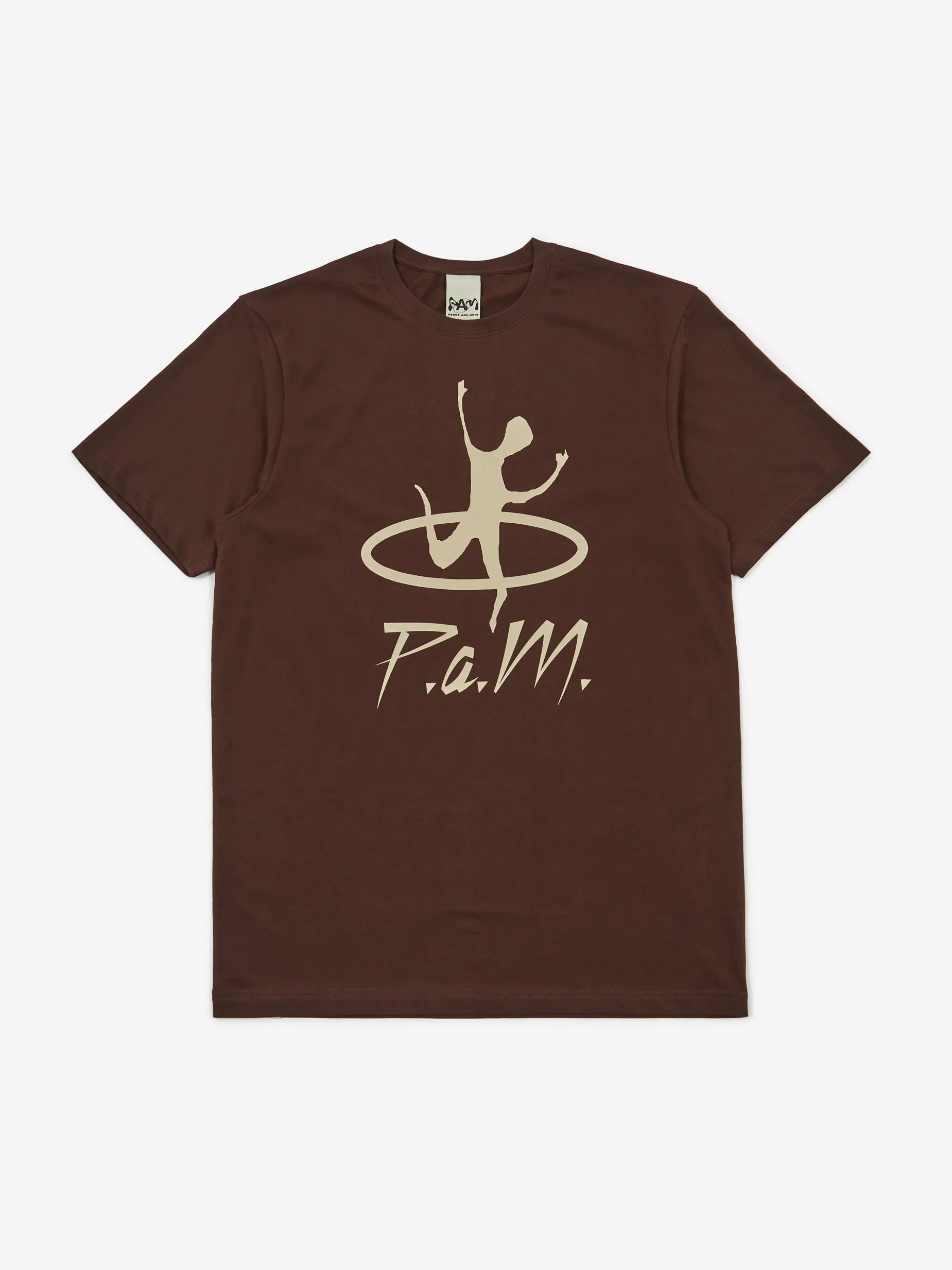 PAM Perks And Mini Nu Disc Shortsleeve Tee - Coffee