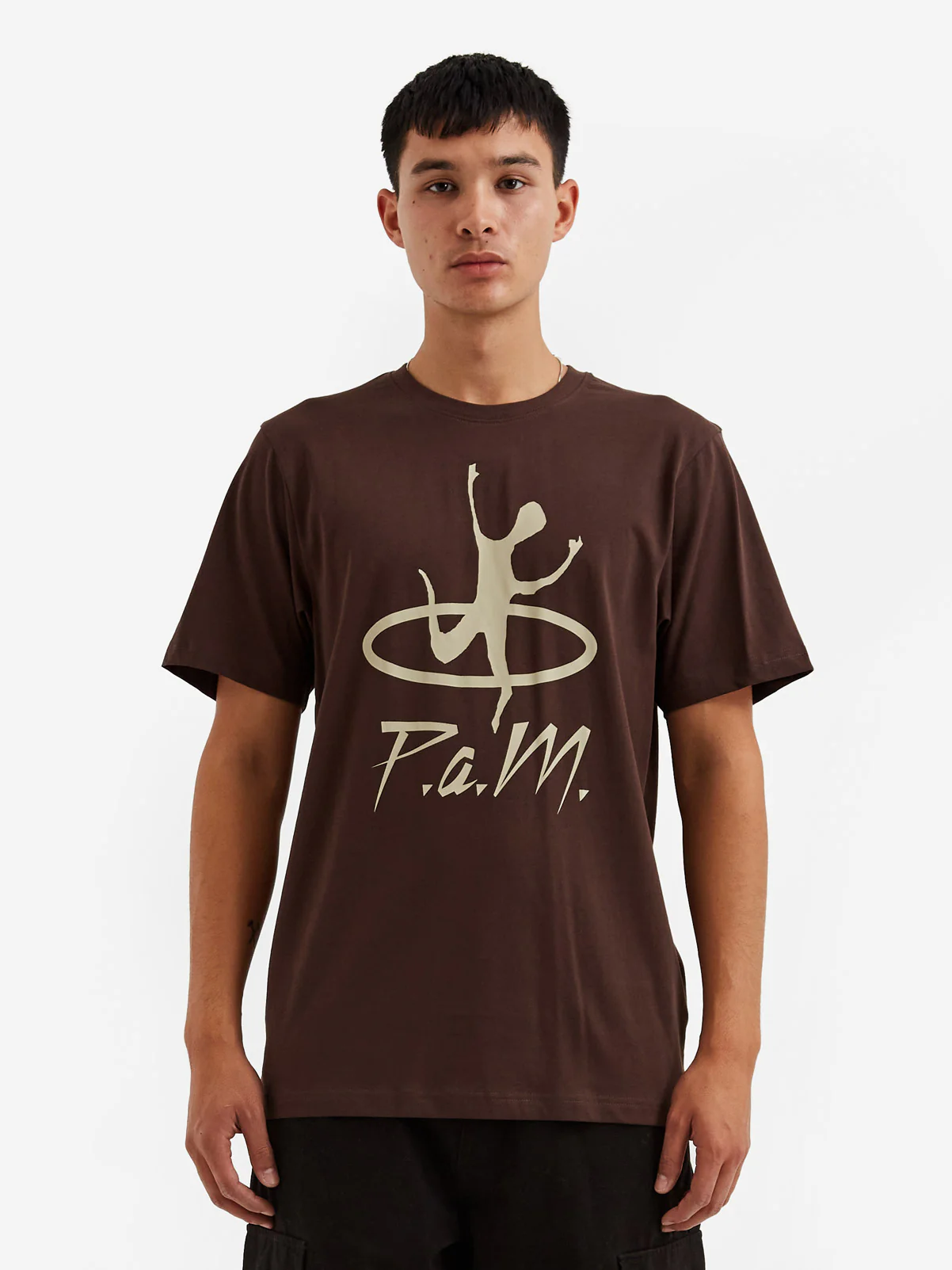 PAM Perks And Mini Nu Disc Shortsleeve Tee - Coffee - Image 2