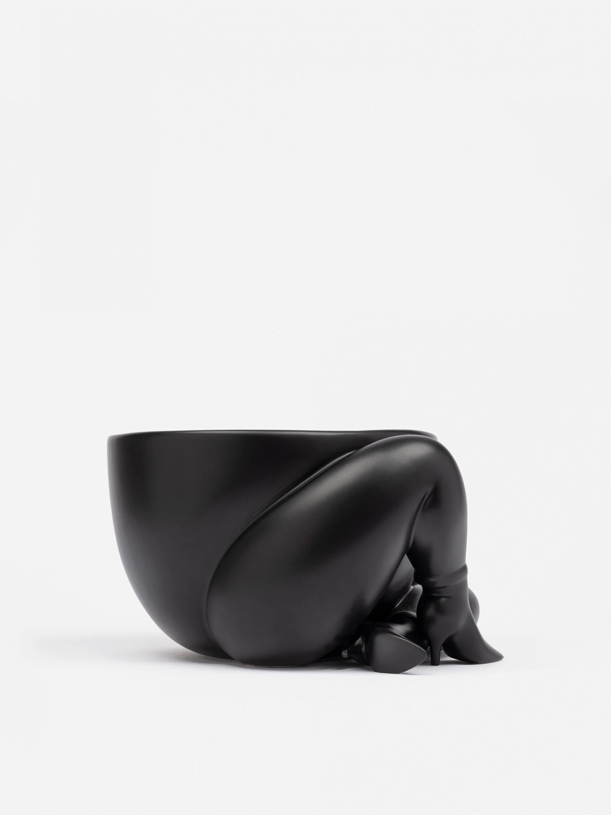 Parra A High Heeled Two Legged Planter - Black - Image 4