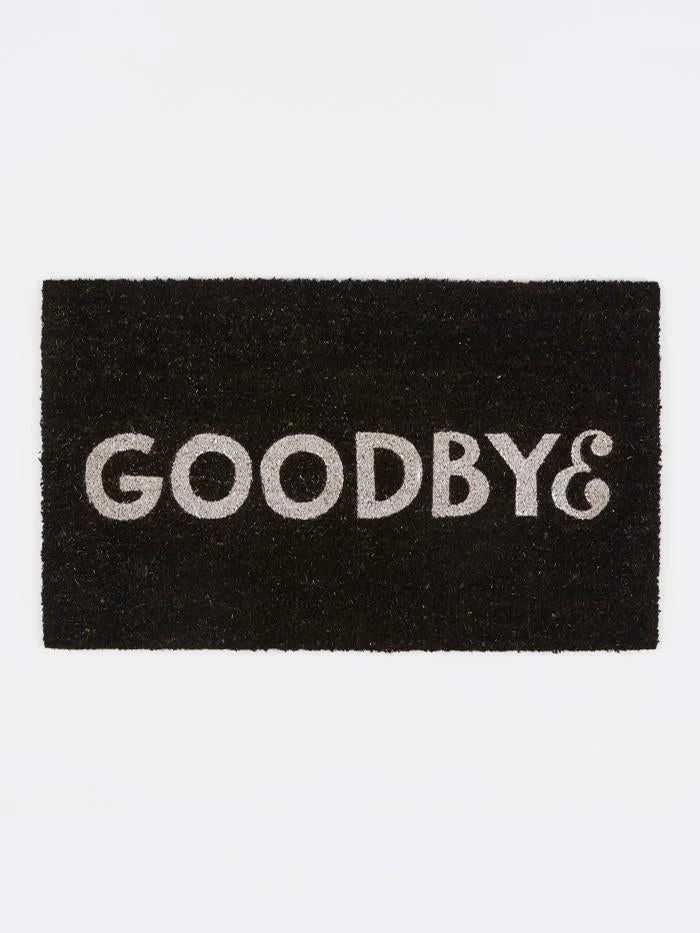 Parra Goodbye Doormat - Black