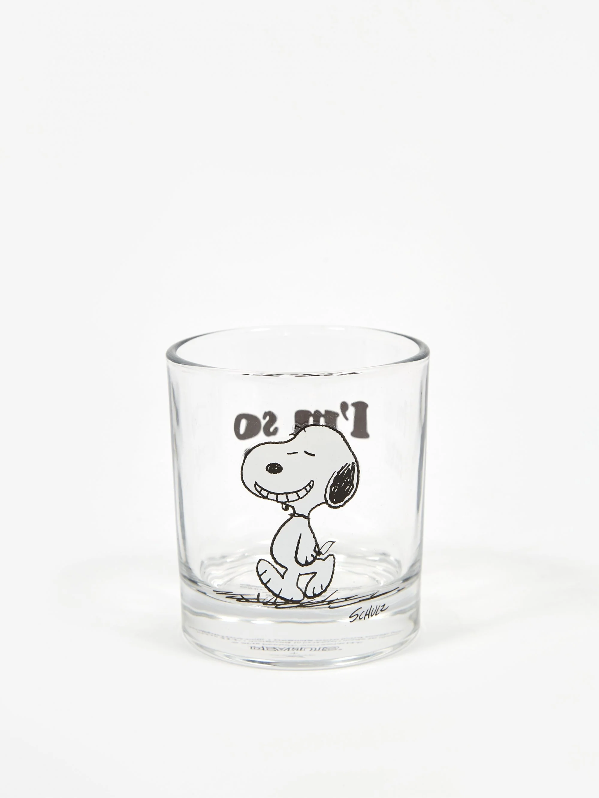 Peanuts Glass Cup - Cute - 9cmx8.2cm