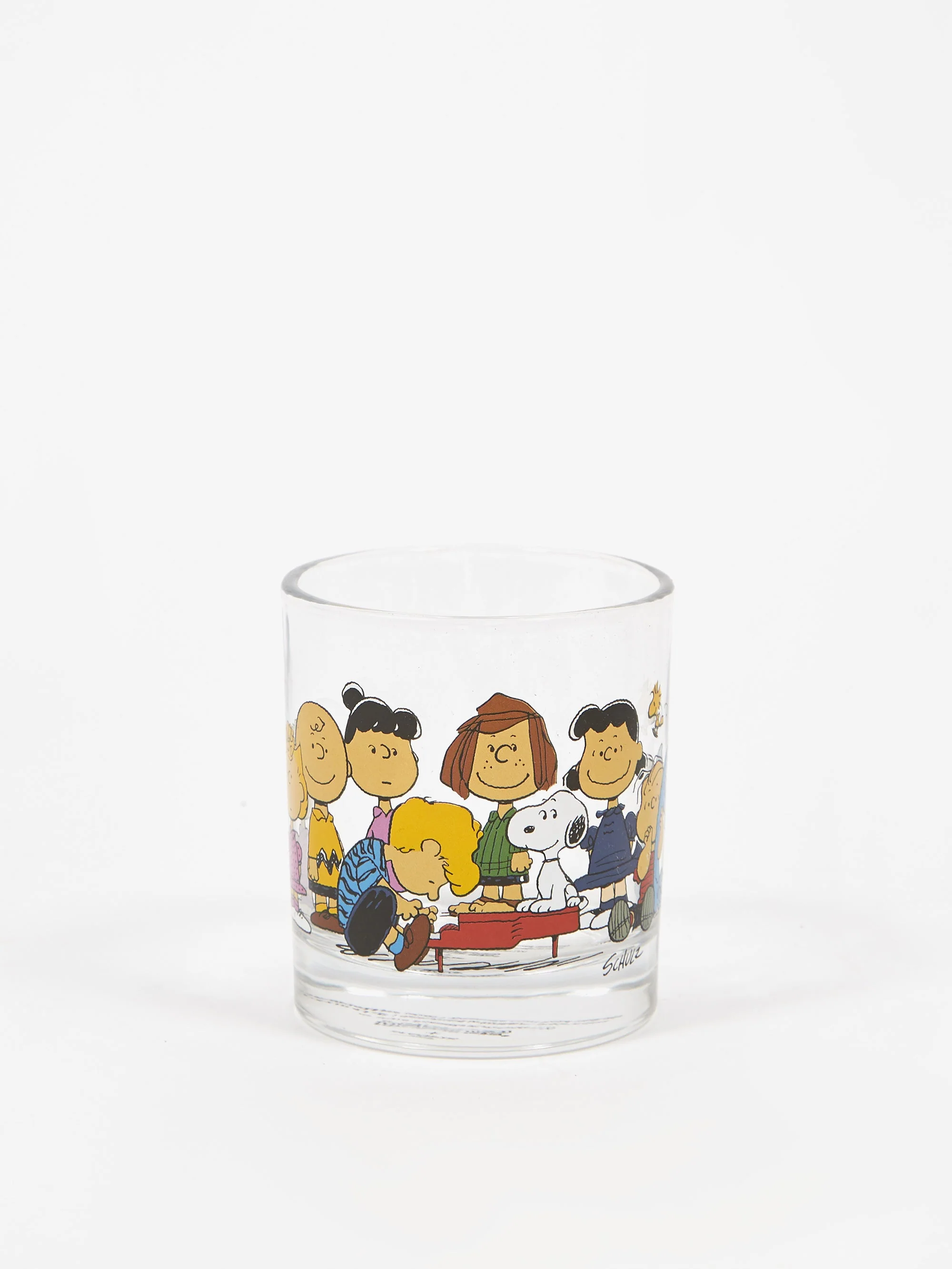 Peanuts Glass Cup - Gang - 9cmx8.2cm