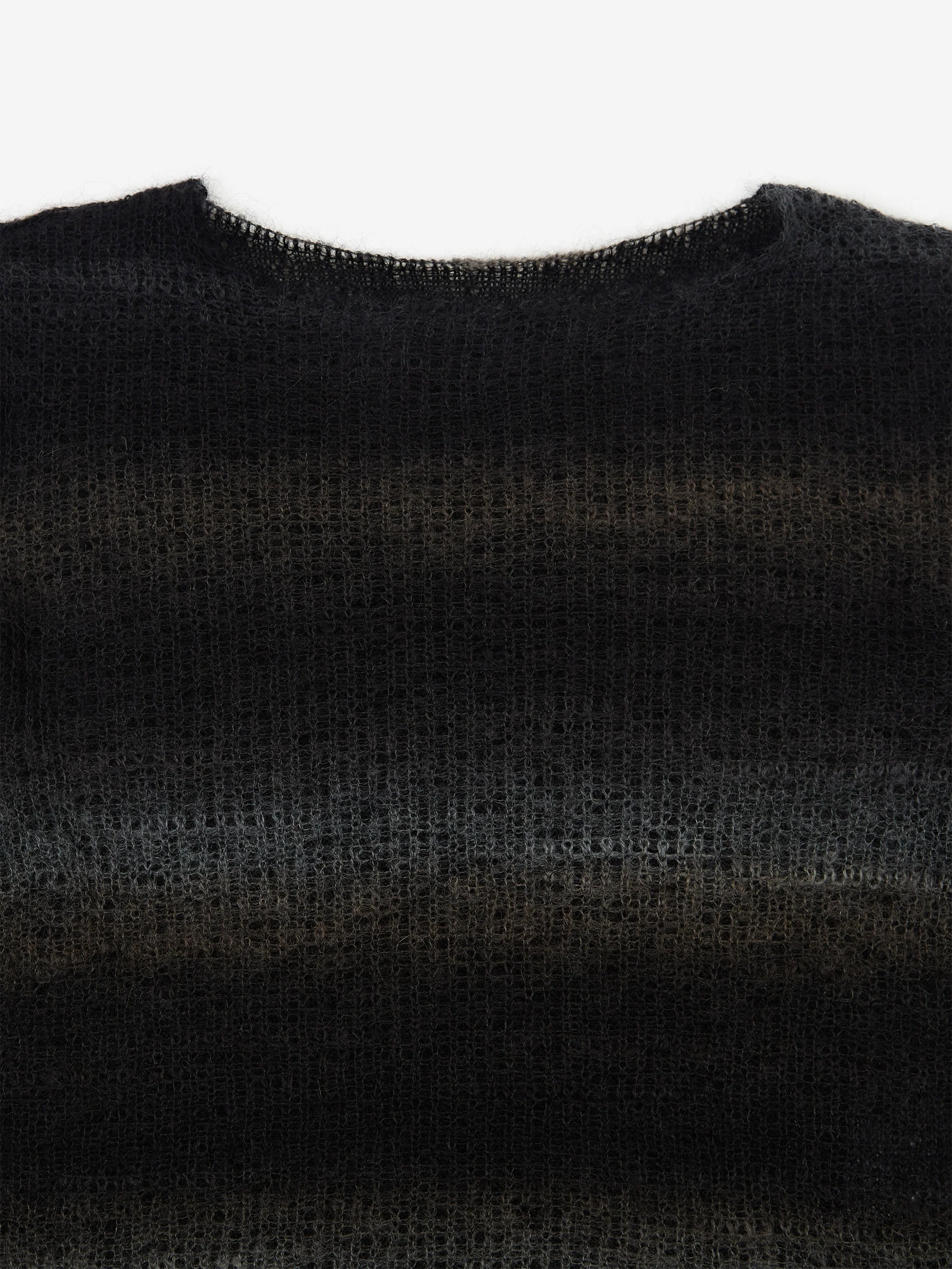 Perverze Double Mohair Cropped Top - Black - Image 5
