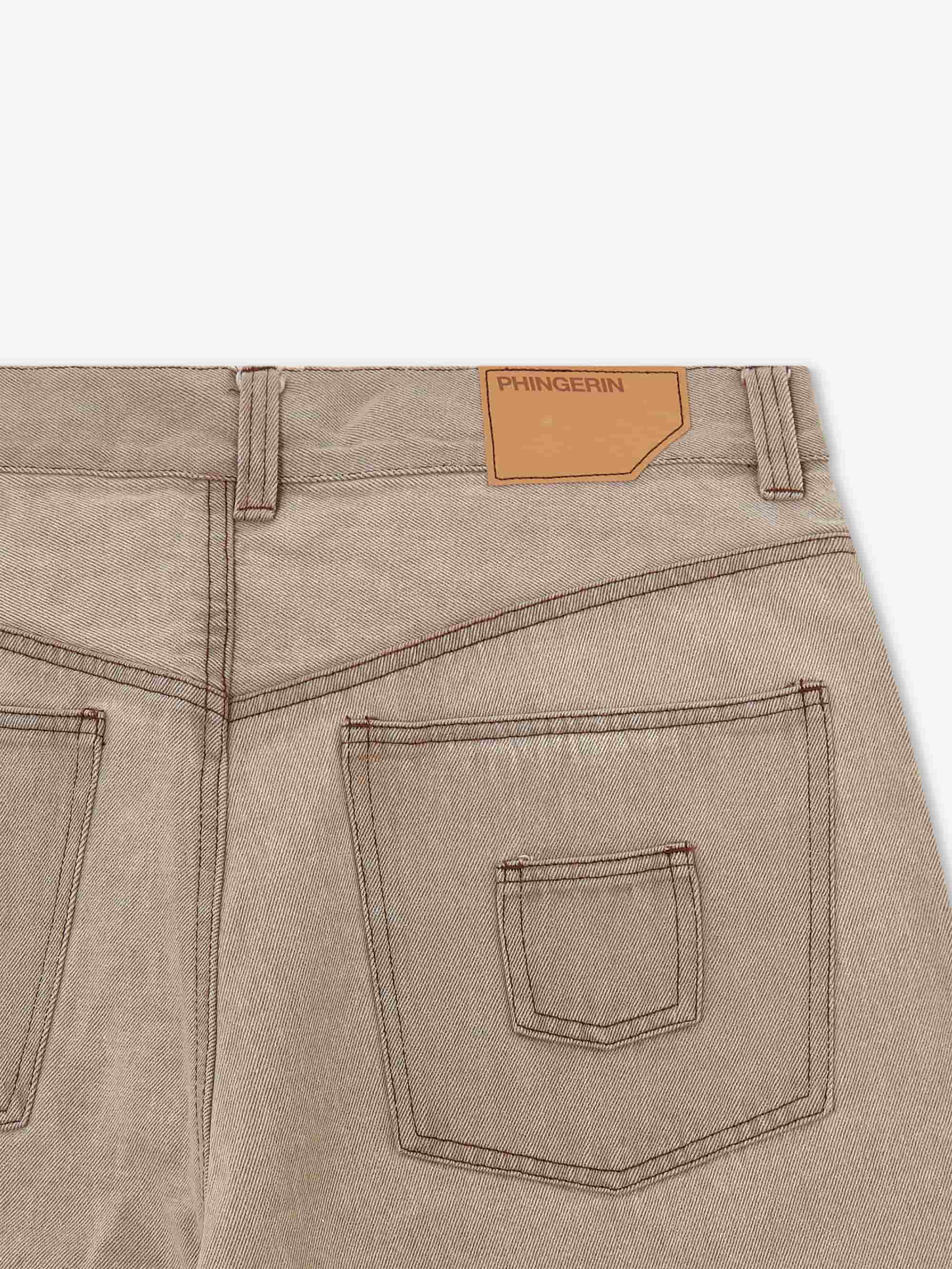 Phingerin 6 Pocket Jeans - Beige - Image 3
