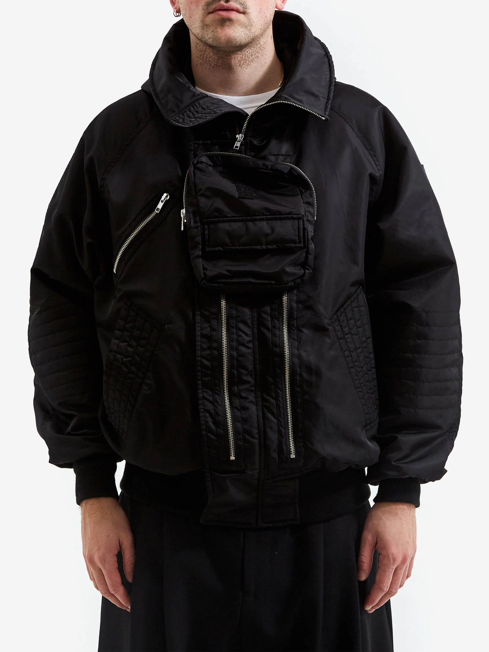 Phingerin Elevation Hooded Bomber - Black - Image 2