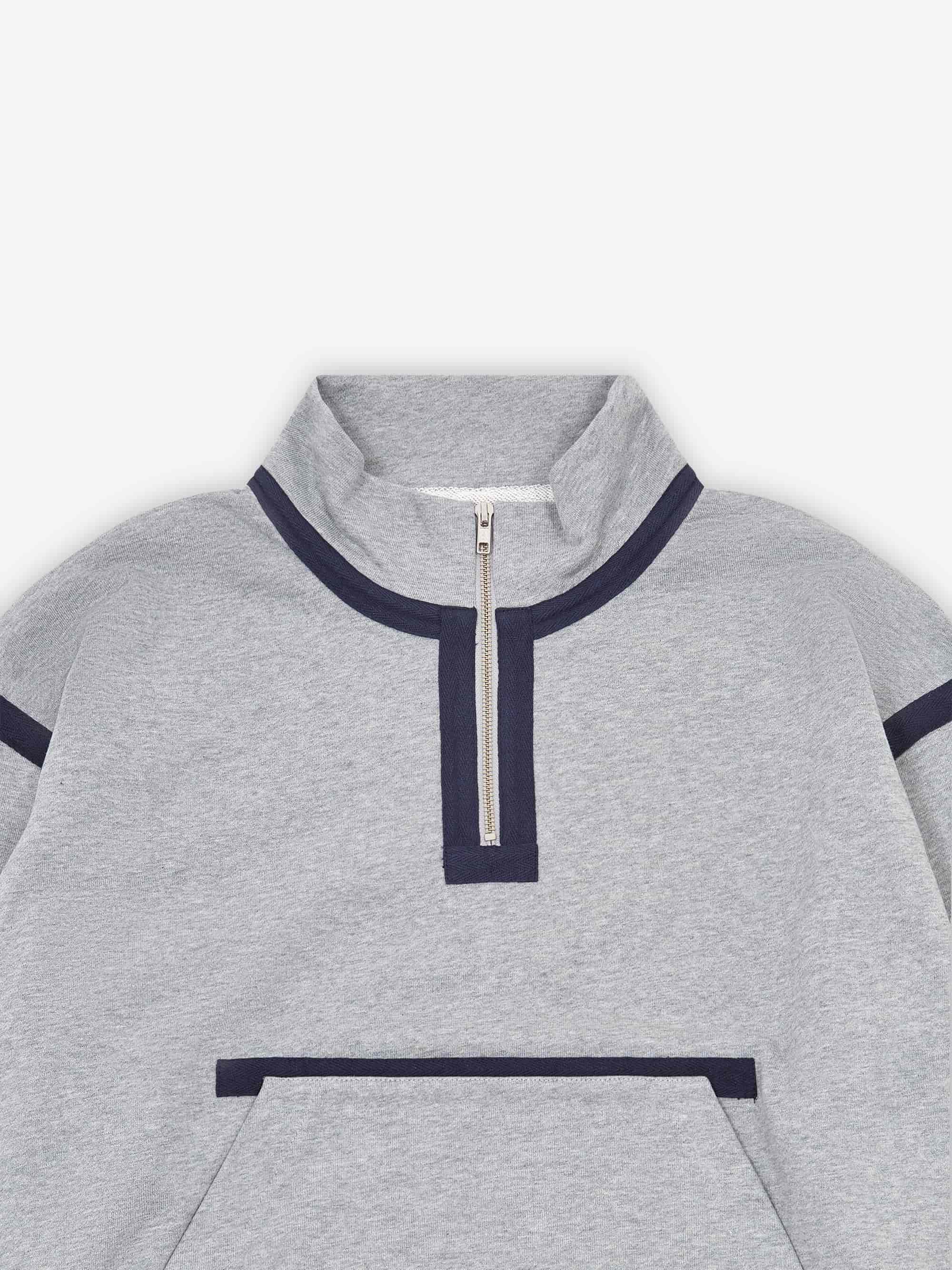 Phingerin Quarter Zip Sweatshirt - Heather Grey - Image 2