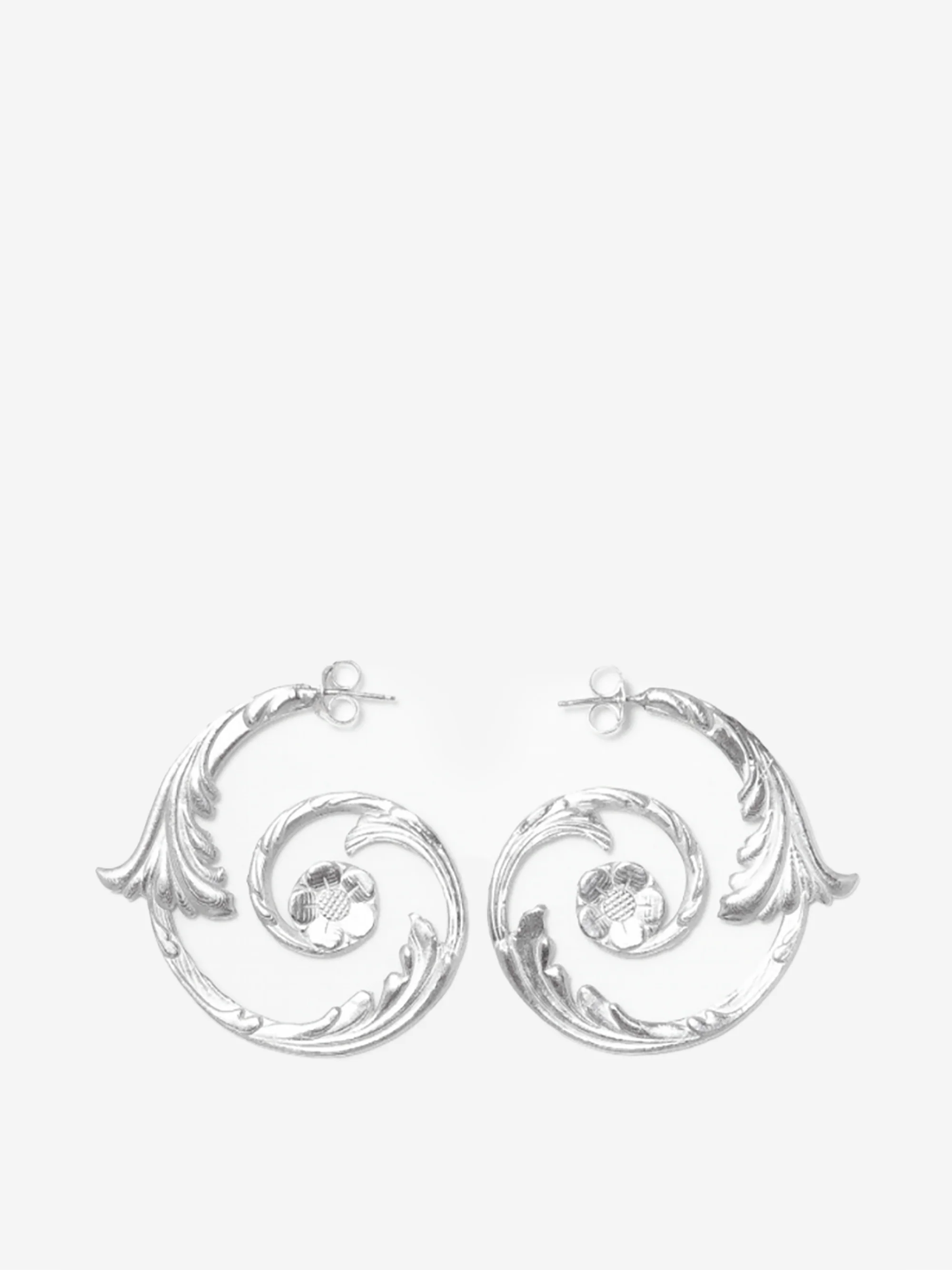 Phoebe Cutler Squival Hoops - Sterling Silver