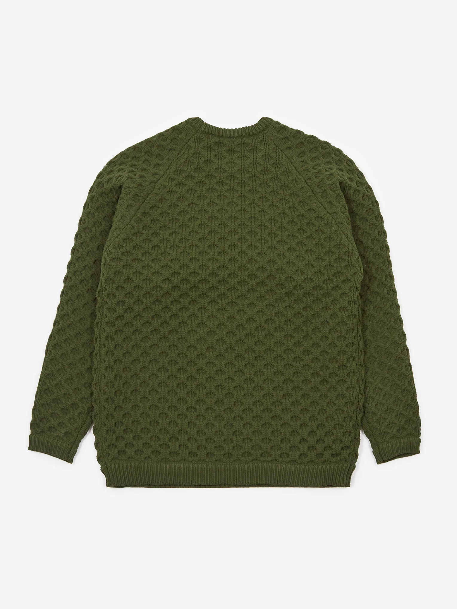 Pilgrim Surf + Supply Fischer Waffle Knit Crew - Olive - Image 5