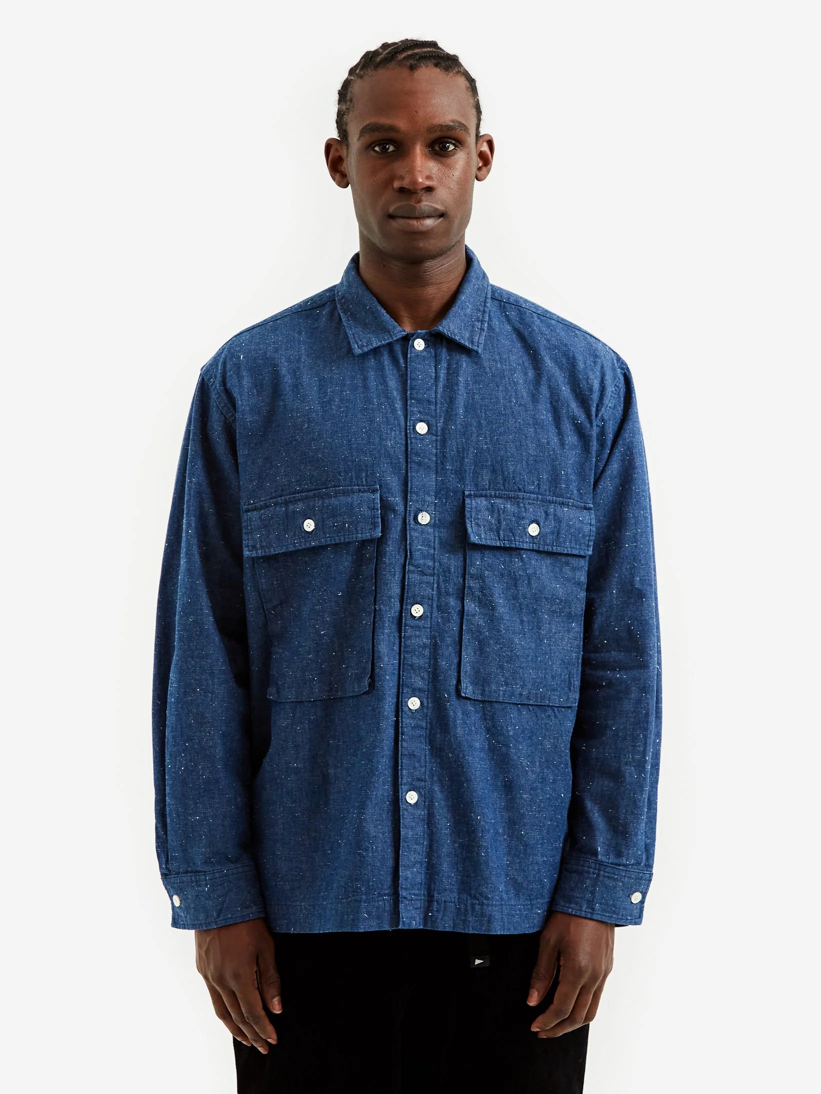 Pilgrim Surf + Supply Ivan Longsleeve Shirt - Indigo - Image 7
