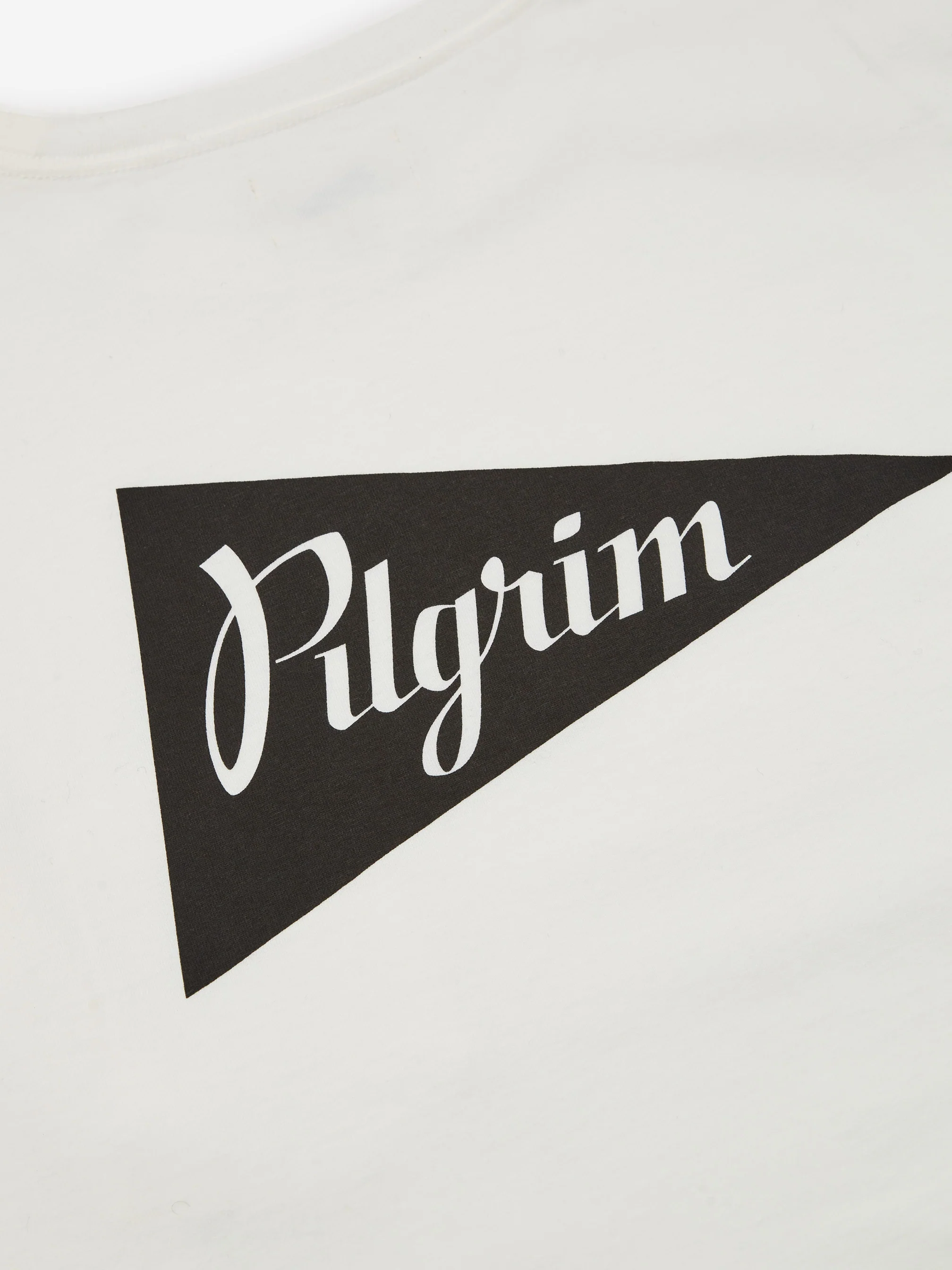 Pilgrim Surf + Supply Longsleeve Team Pocket Tee - White/Black - Image 6