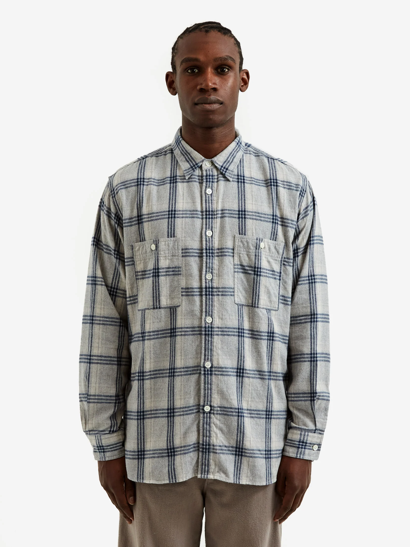 Pilgrim Surf + Supply McCobb Work Shirt - Grey - Image 7