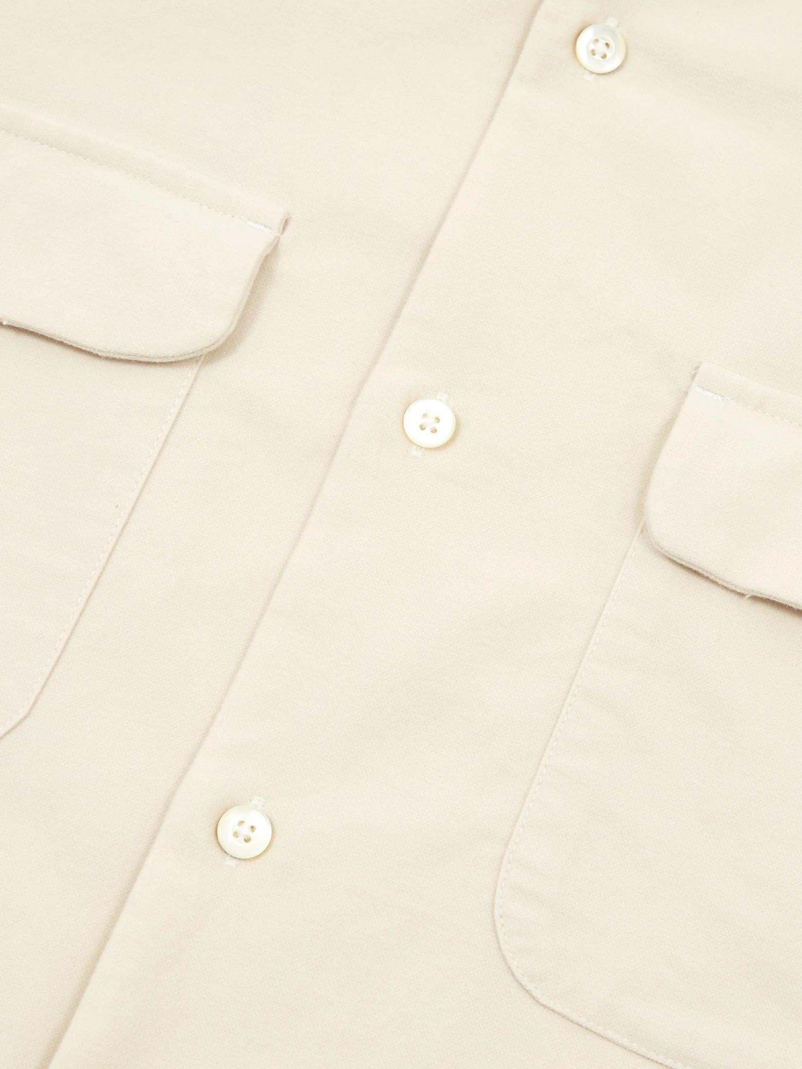 Pilgrim Surf + Supply Vincent Longsleeve Shirt - Off White - Image 4