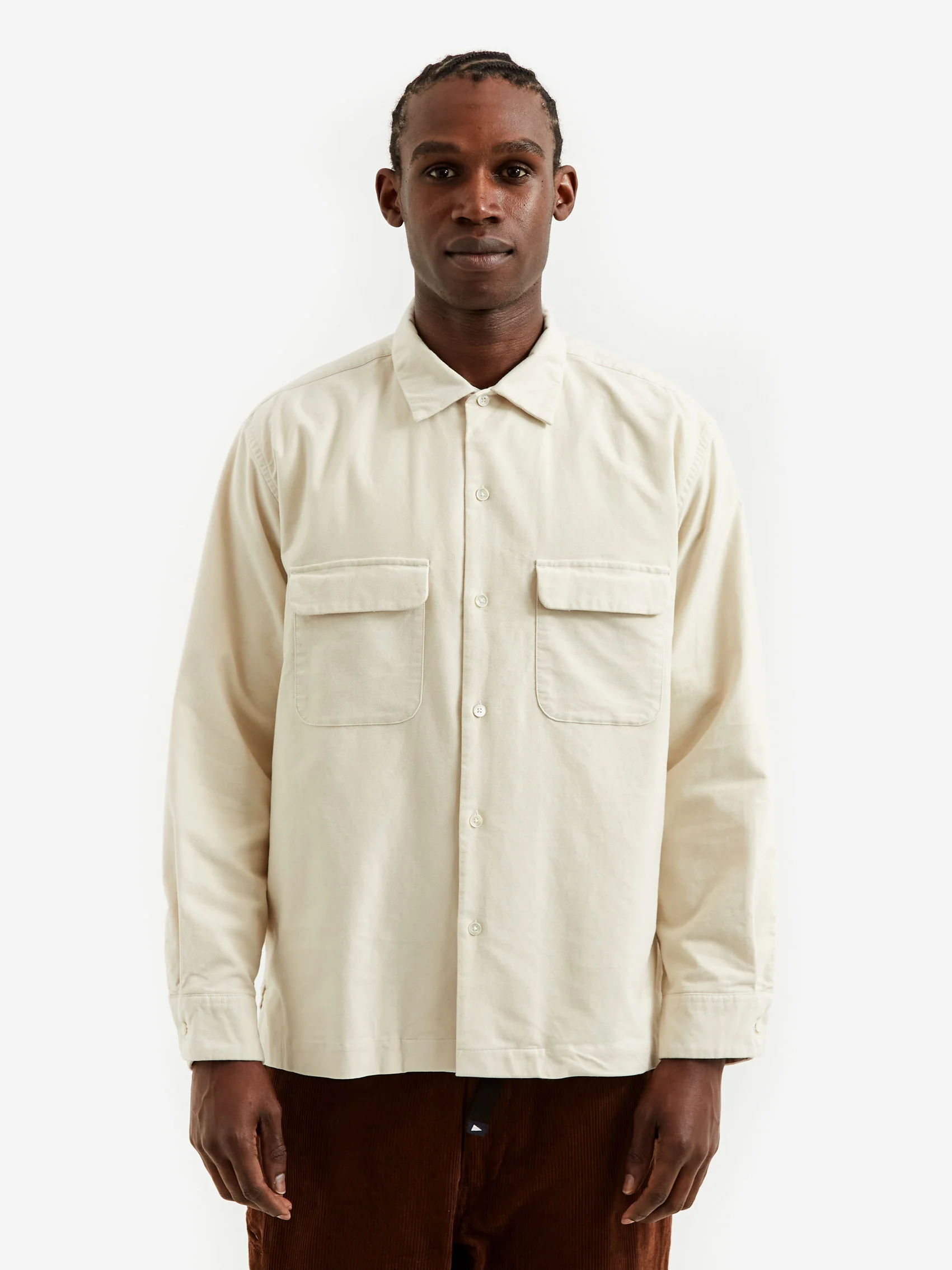 Pilgrim Surf + Supply Vincent Longsleeve Shirt - Off White - Image 7