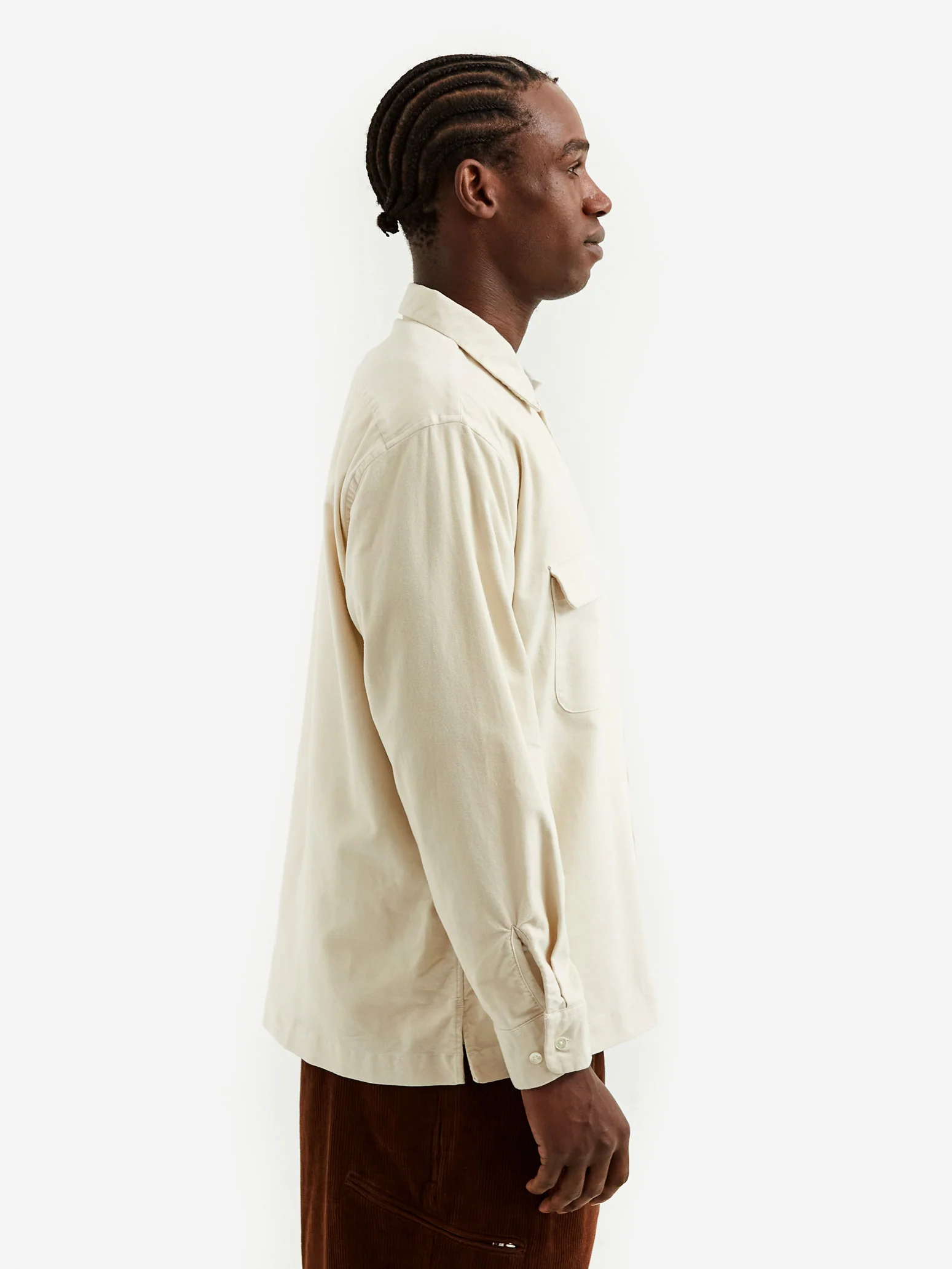 Pilgrim Surf + Supply Vincent Longsleeve Shirt - Off White - Image 8