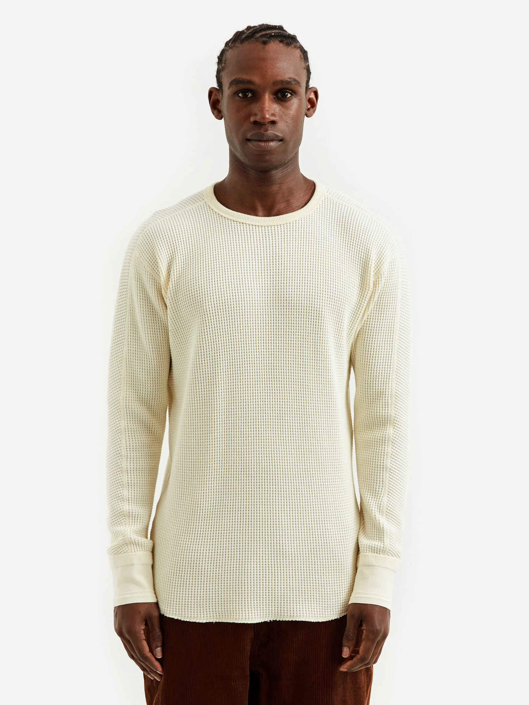 Pilgrim Surf + Supply Wolpe Thermal Waffle Crew - Off White - Image 2