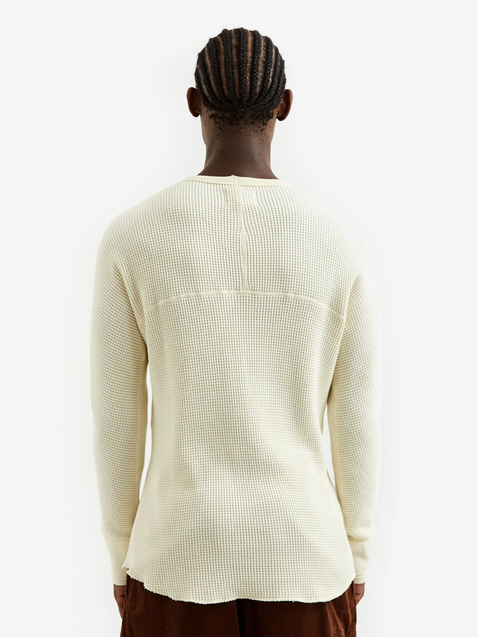 Pilgrim Surf + Supply Wolpe Thermal Waffle Crew - Off White - Image 8