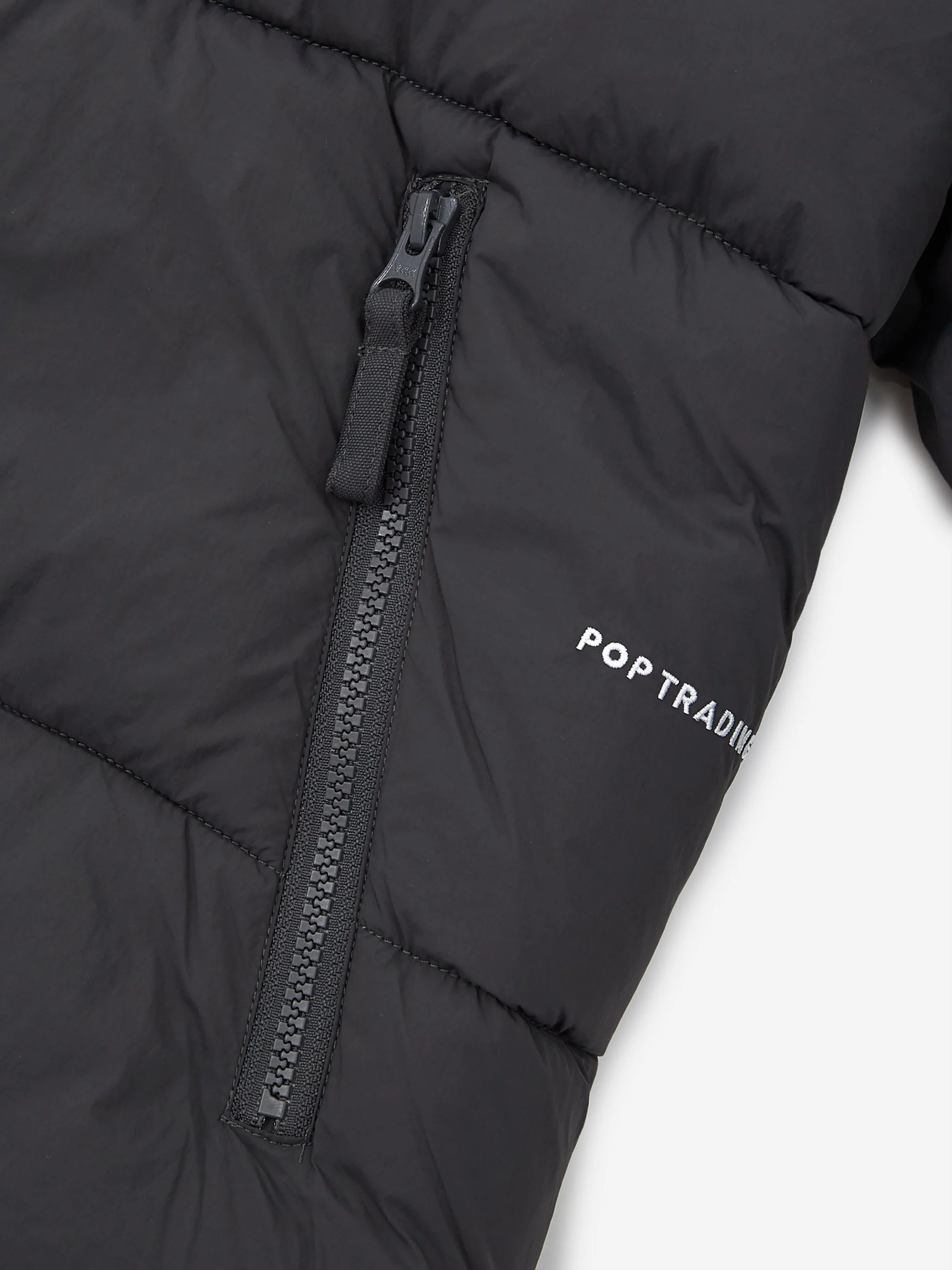 Pop Trading Company Alex Padded Jacket - Charcoal - Image 5