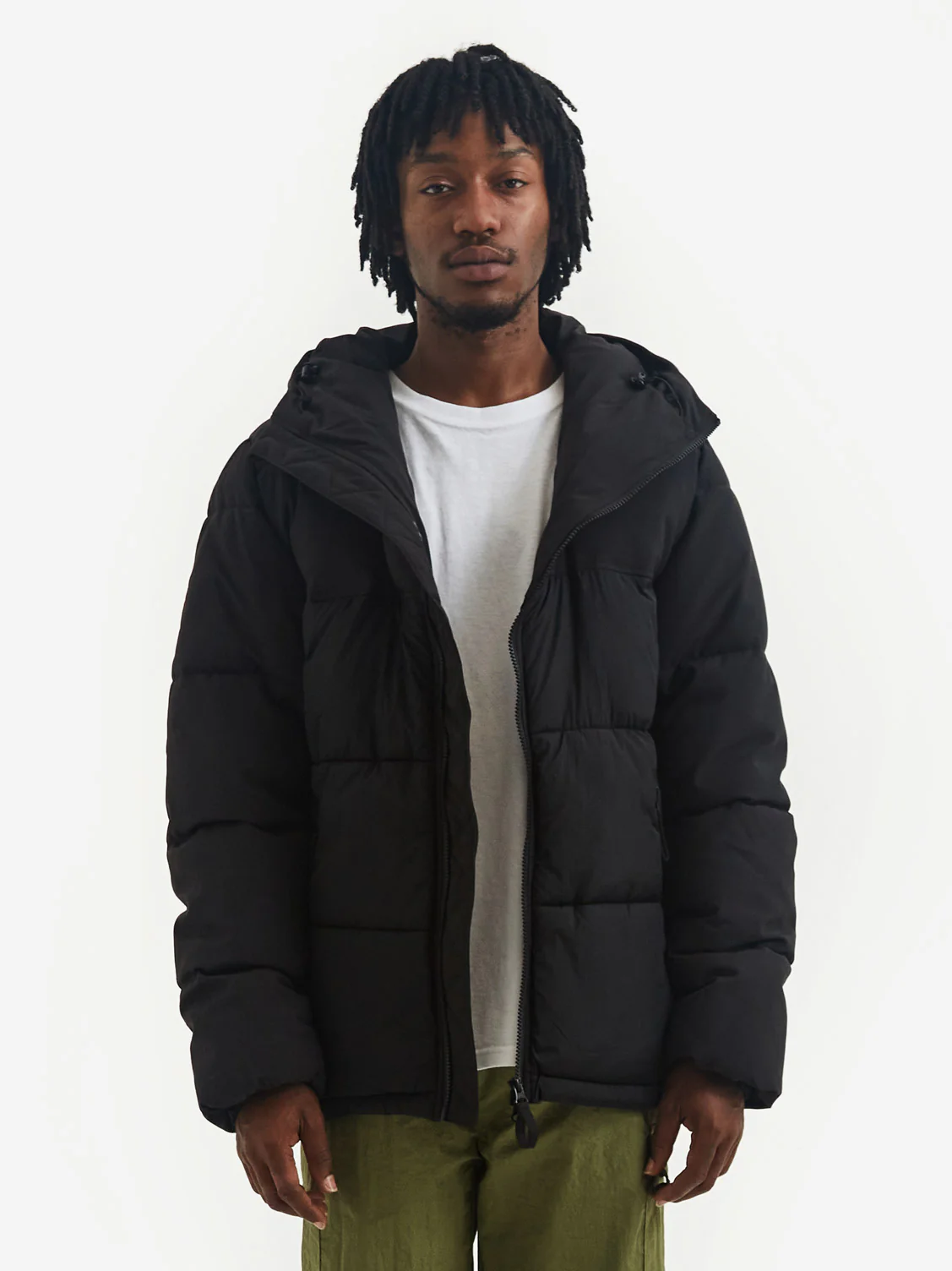 Pop Trading Company Alex Puffer Jacket - Black - Image 5