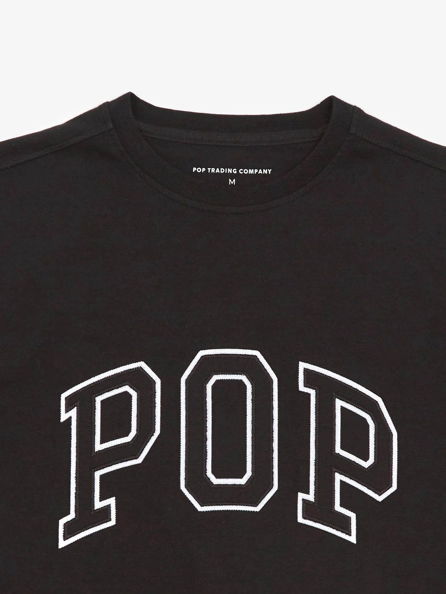 Pop Trading Company Arch Shortsleeve T-Shirt - Black - Image 2