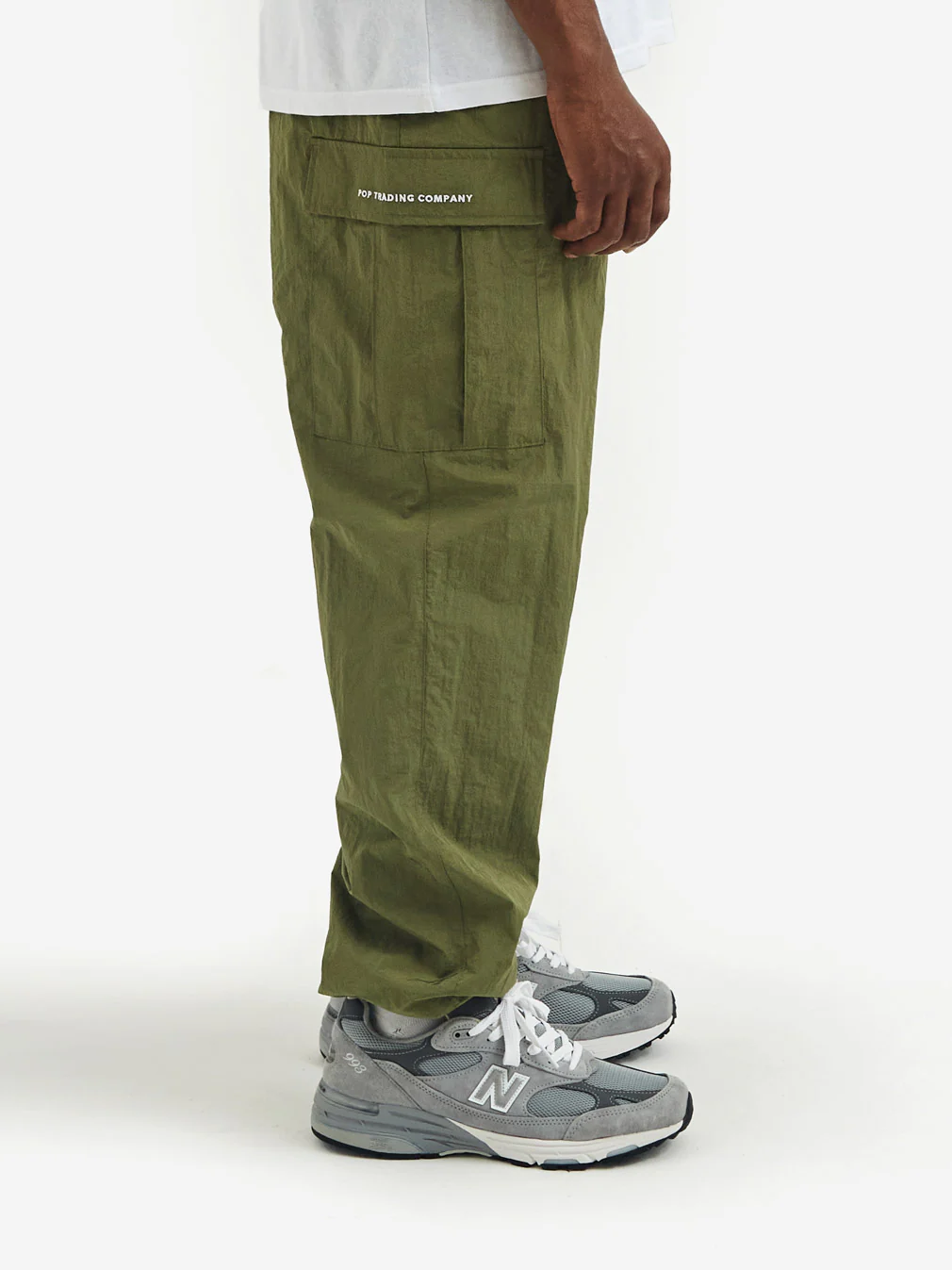 Pop Trading Company Cargo Trackpant - Olivine - Image 6