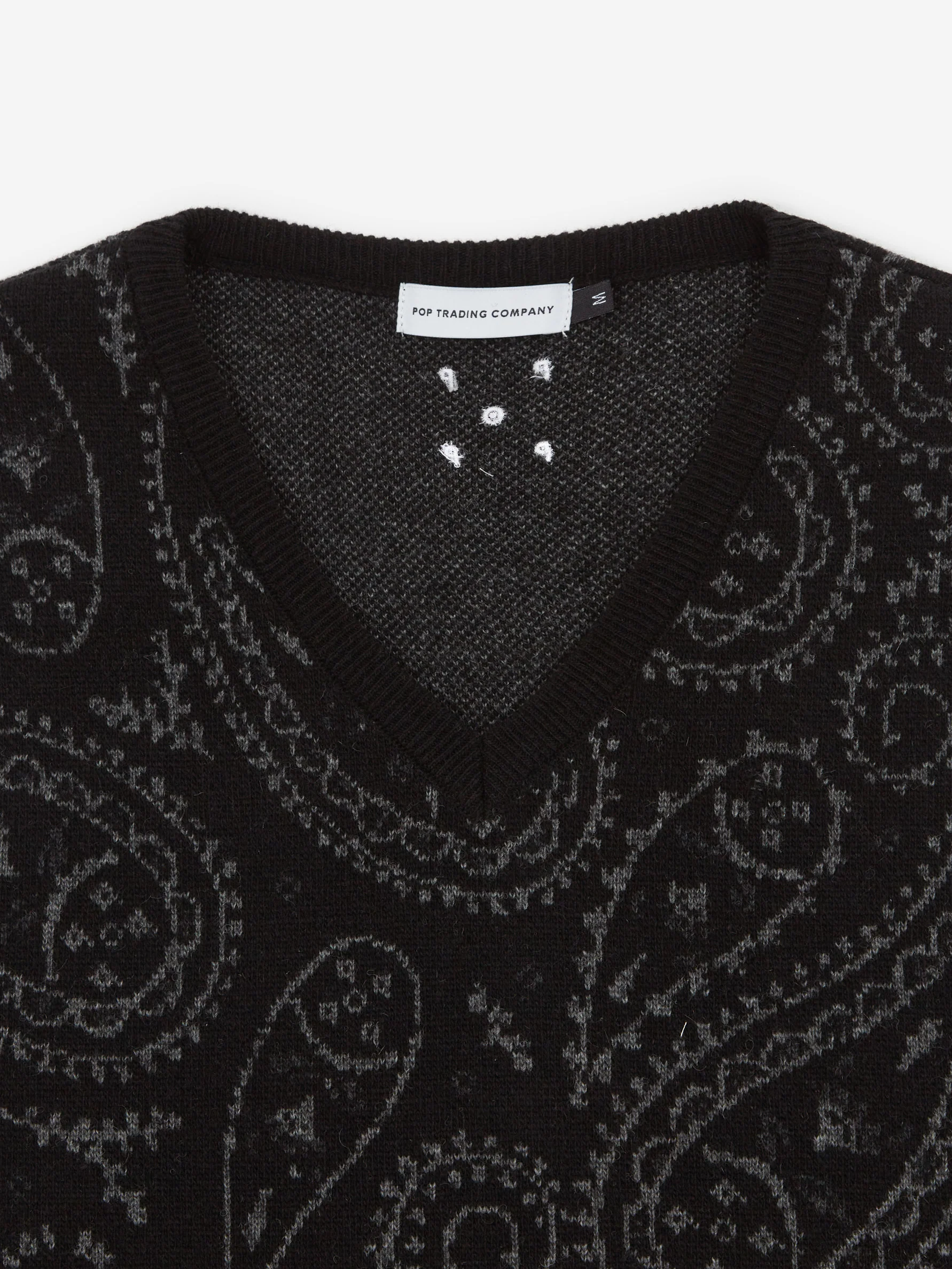 Pop Trading Company Paisley Spencer Vest - Anthracite - Image 3