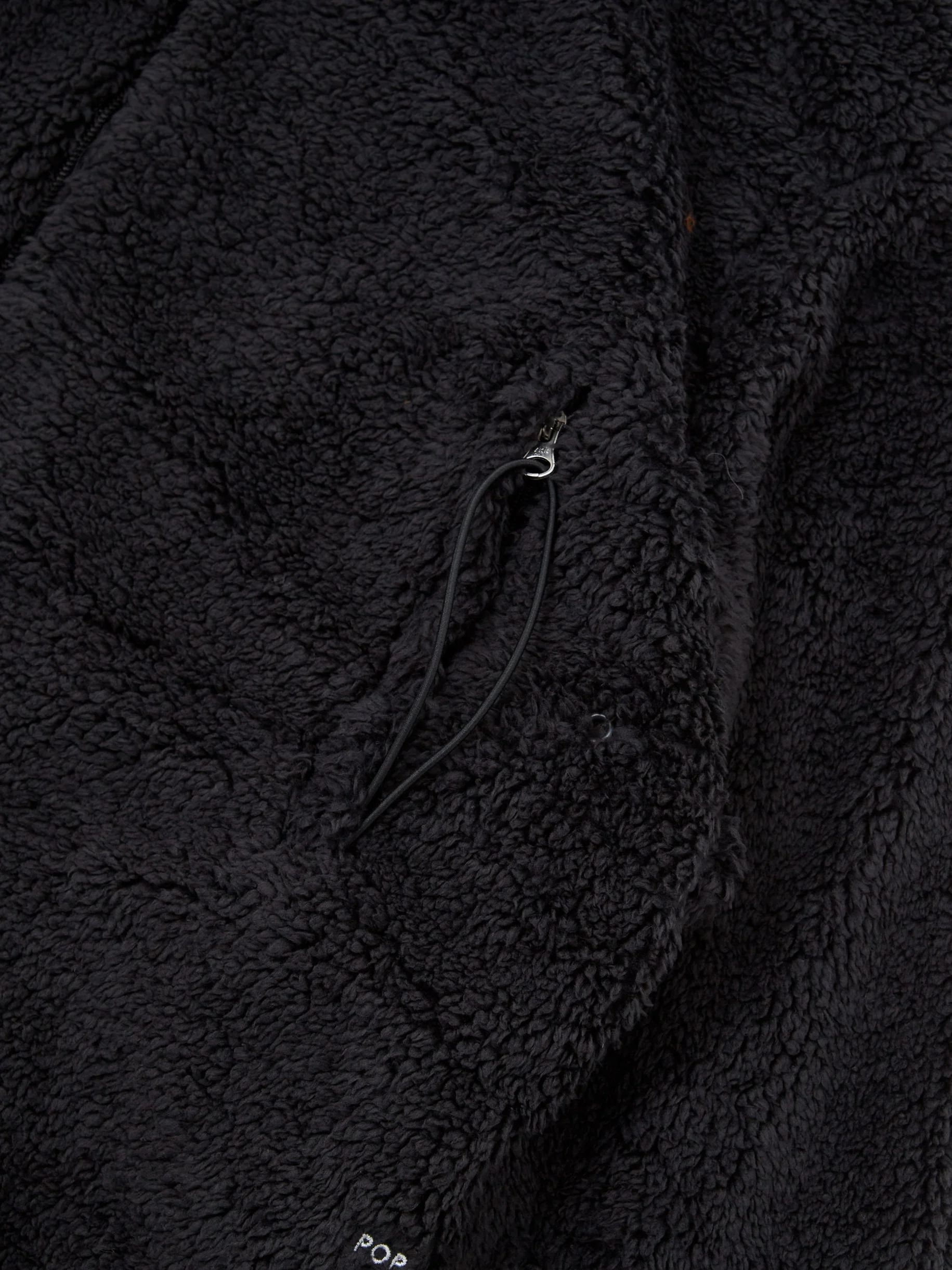 Pop Trading Company Plada Fleece Jacket - Charcoal - Image 3
