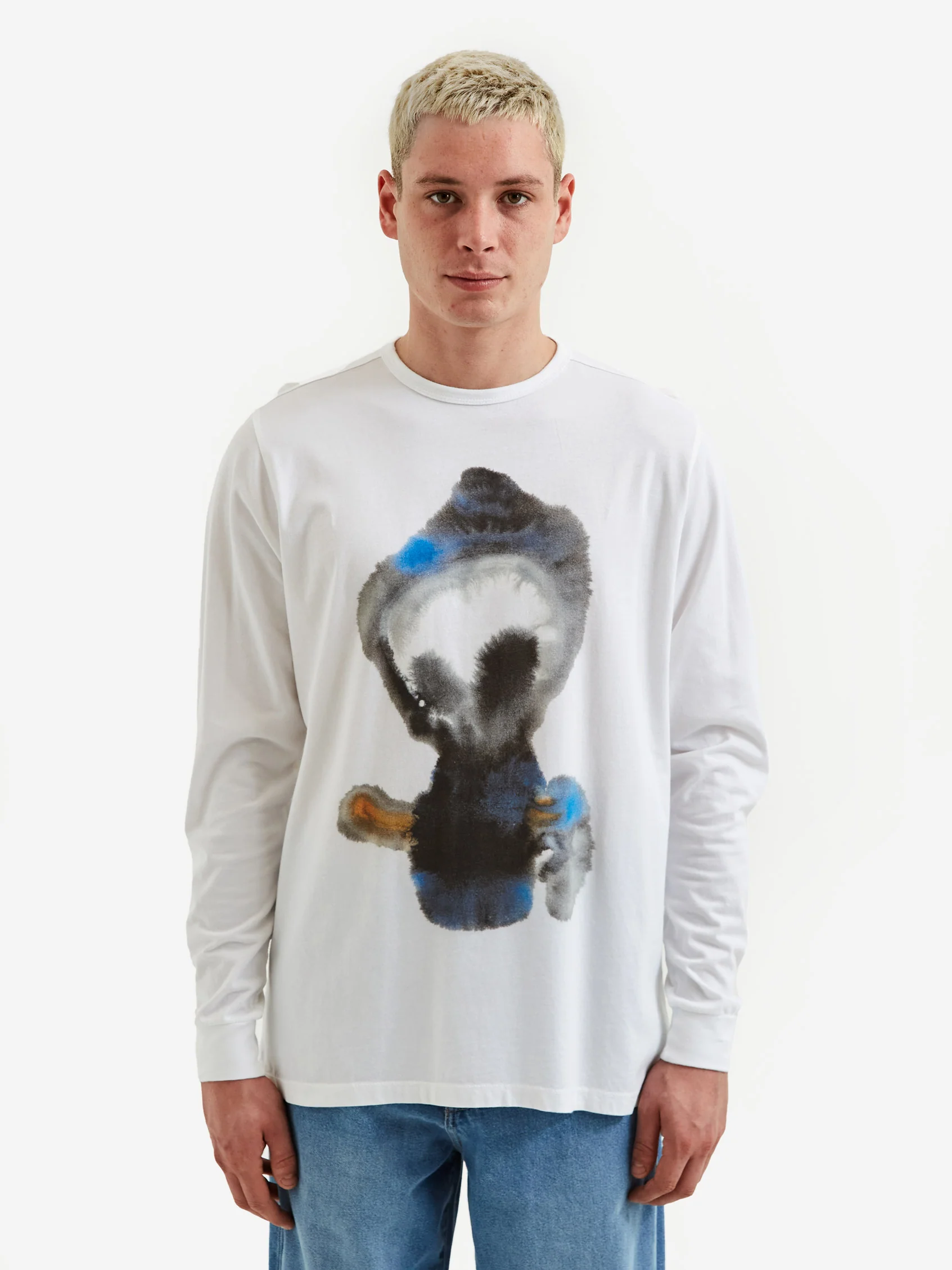 Pop Trading Company Rop Longsleeve T-Shirt - White - Image 2