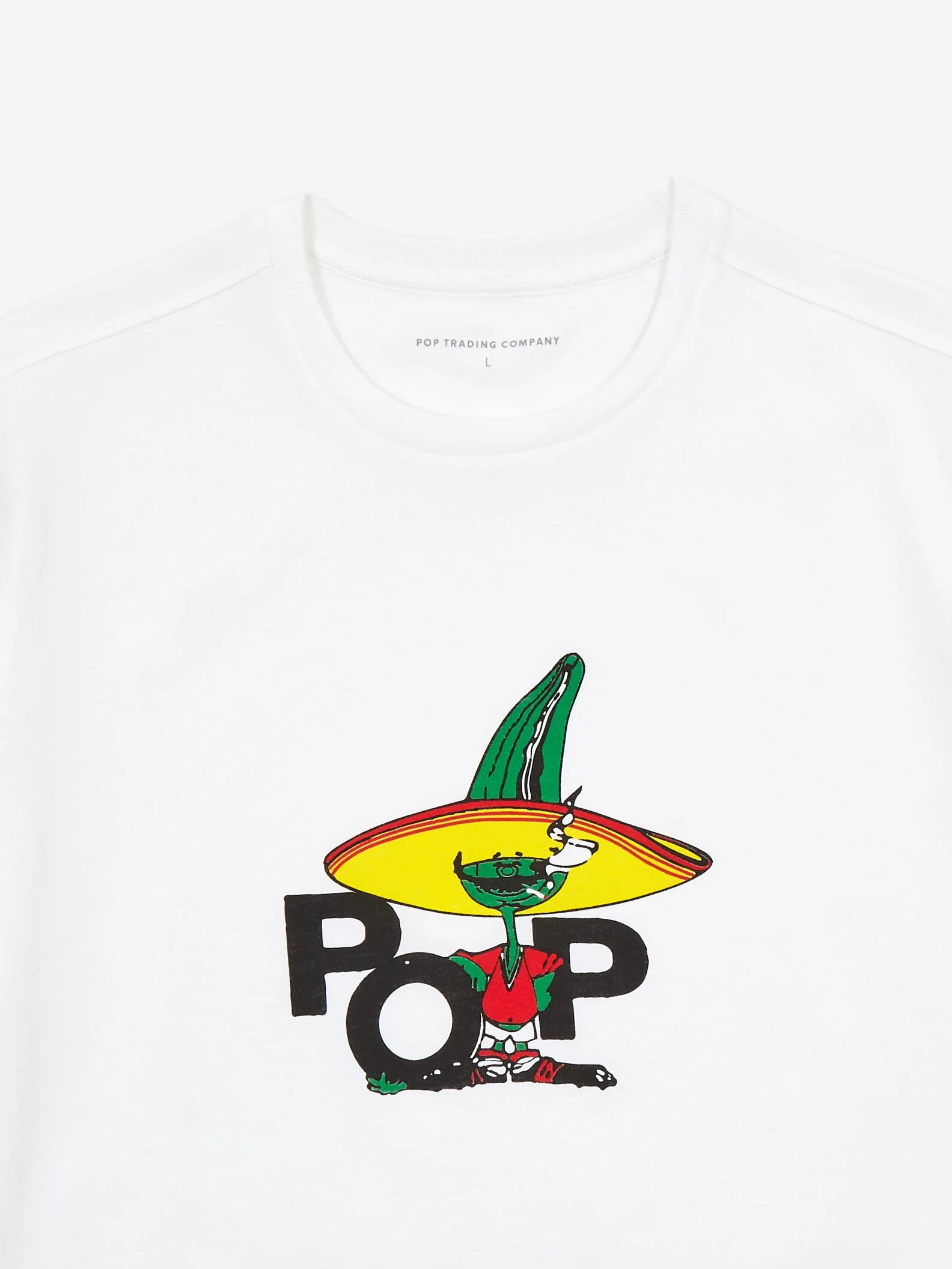 Pop Trading Company Smoking Pepper Short Sleeve T-Shirt - White - Image 3