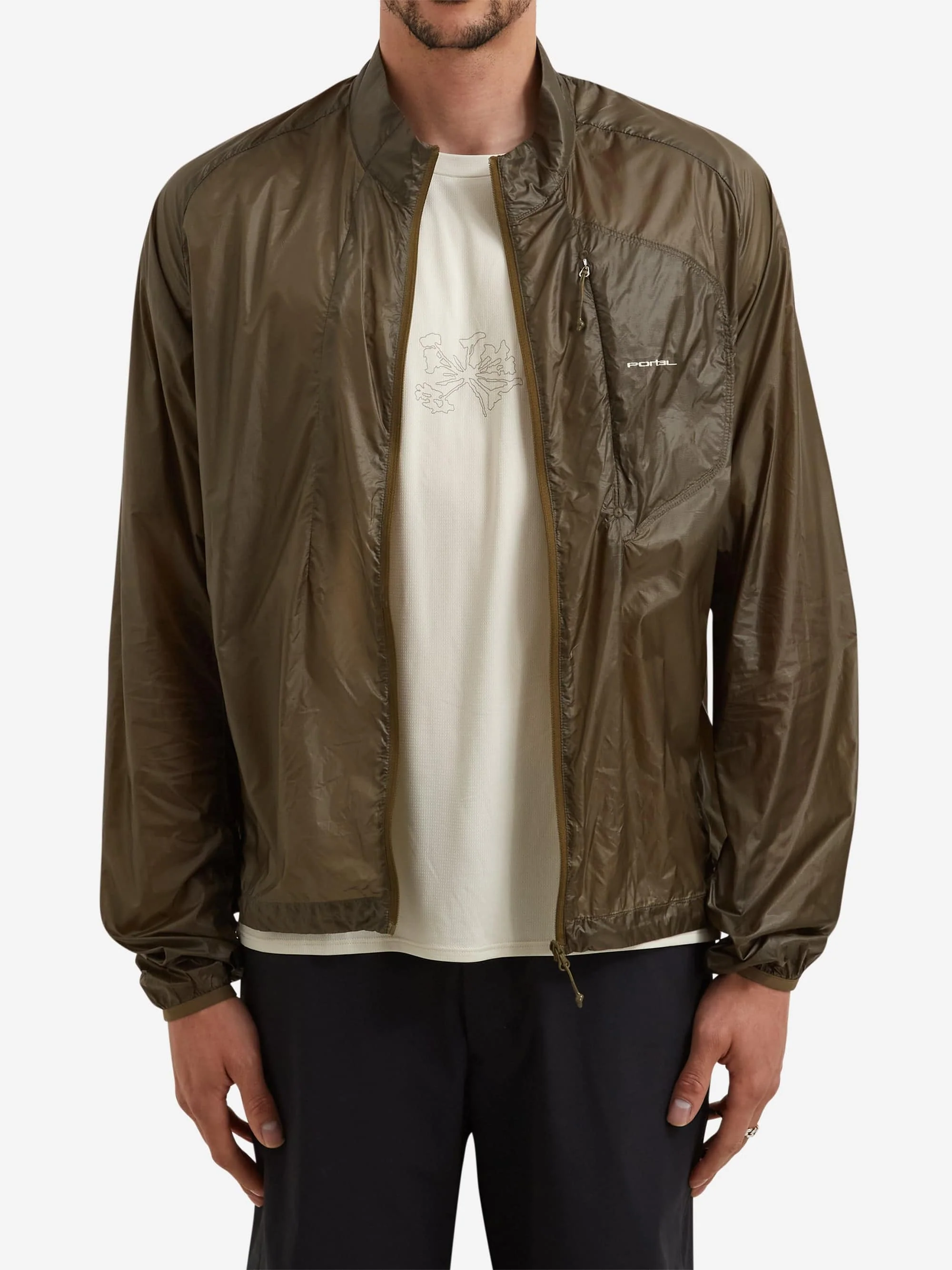 Portal Code Wind Jacket - Dark Olive - Image 2